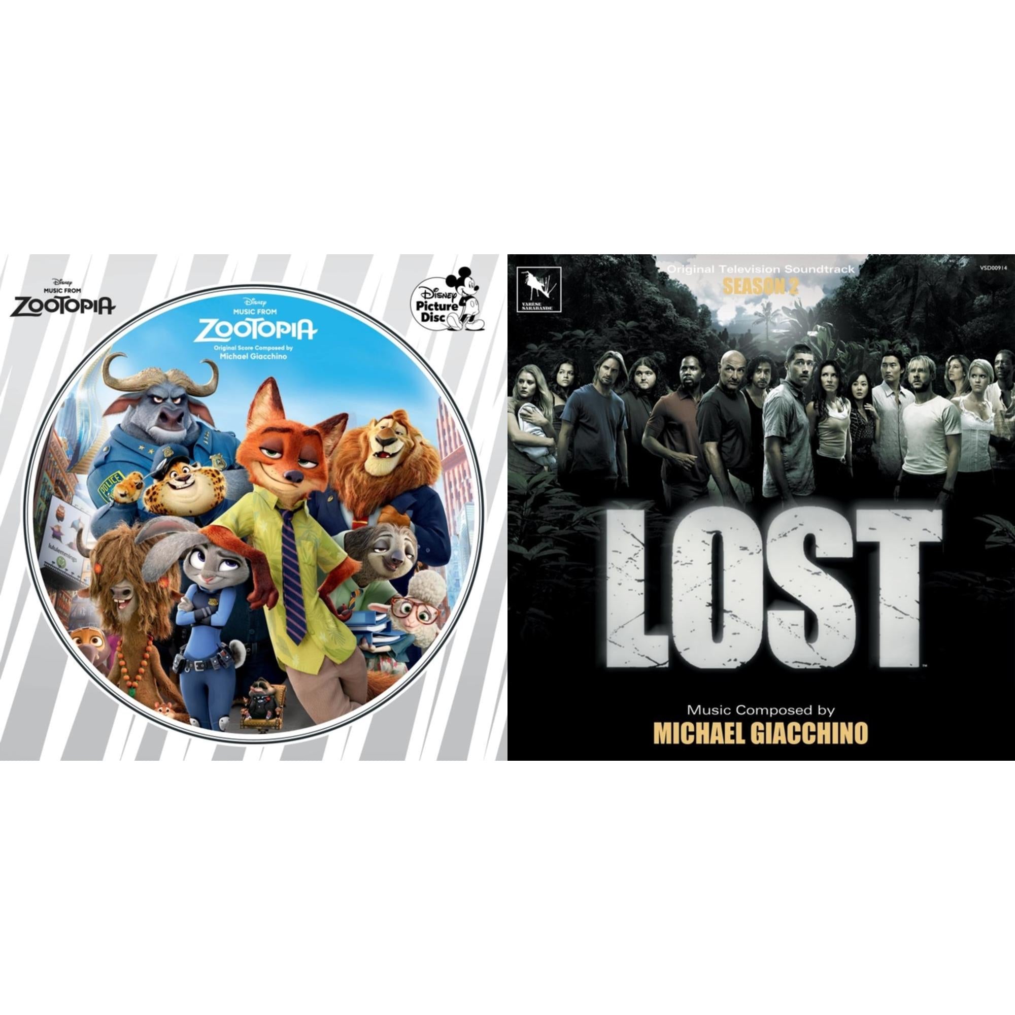 Music From Zootopia (Picture Disc) & Lost: Season 2 (Original Television Ost) (Clear Smoke Vinyl/2LP)