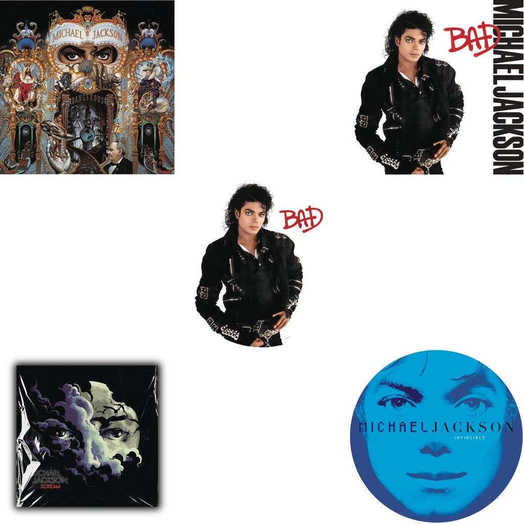 Bad (Picture Disc) & Invincible (2LP/Picture Disc) & Dangerous (180G/2LP) & Bad (140G/Gatefold) & Michael Jackson - Scream (2LP) (New LP Vinyl)