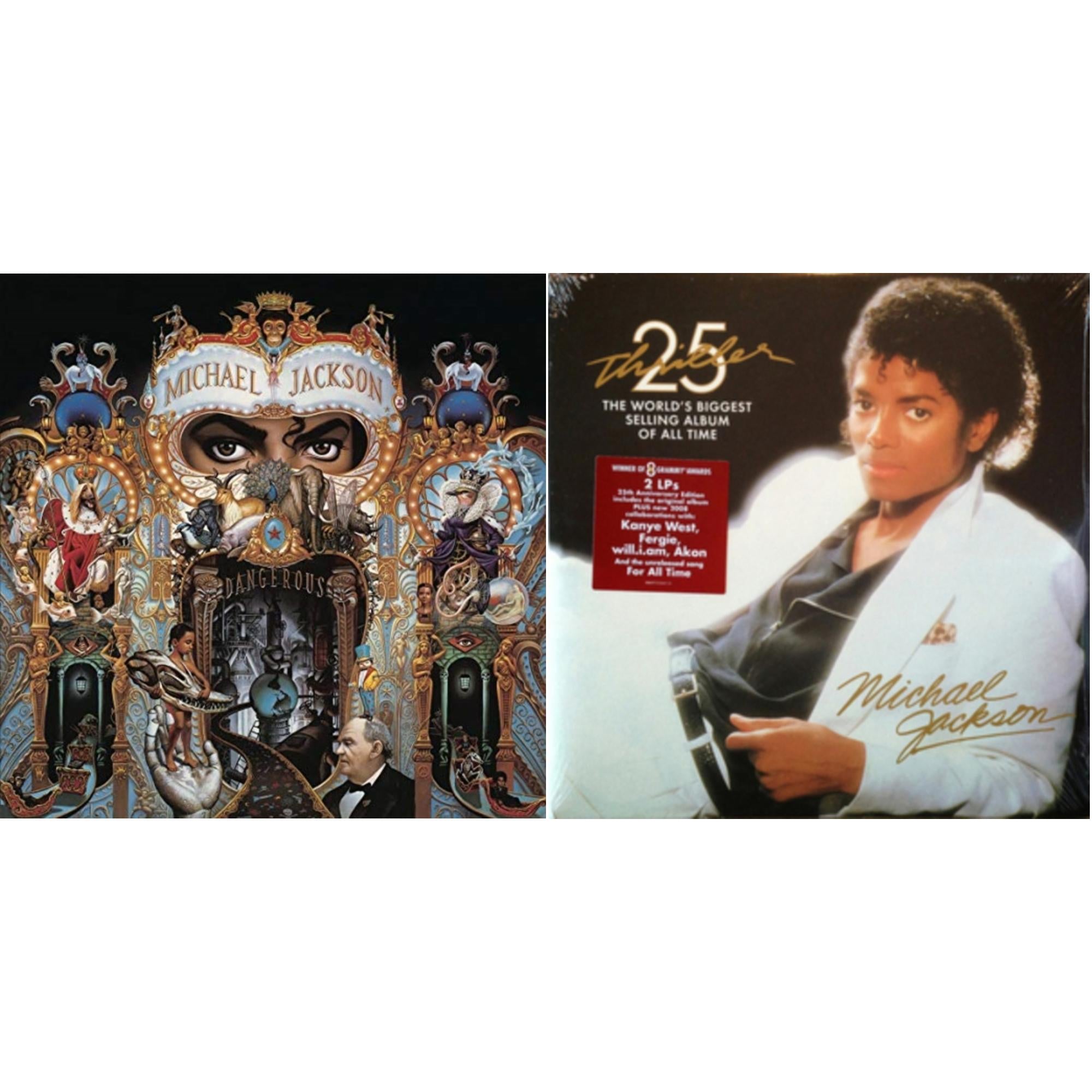 Michael Jackson - Thriller (25Th Anniversary Edition/2LP/180G/Gatefold) & Dangerous (180G/2LP)