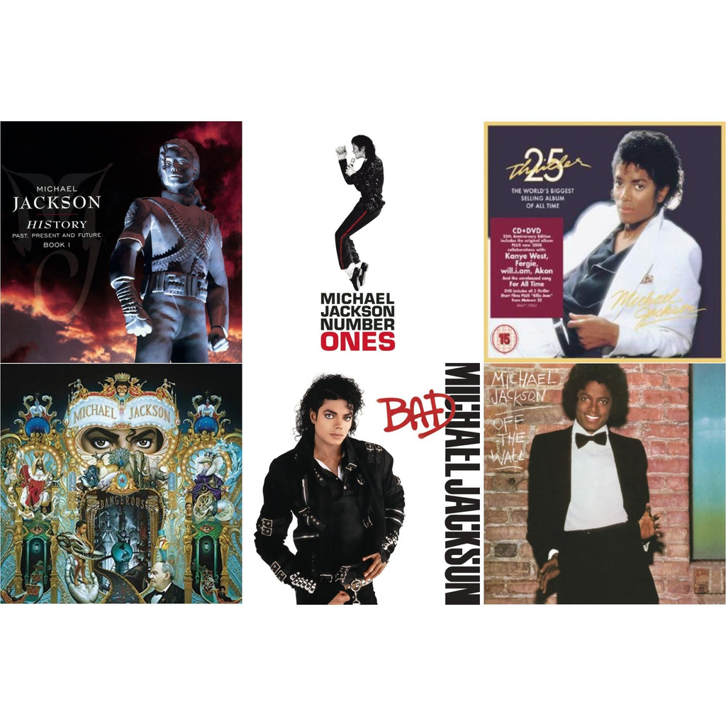 History: Past Present & Future Book 1 & Off The Wall & Bad & Number Ones & Thriller (25Th Anniversary Legacy Edition) & Dangerous