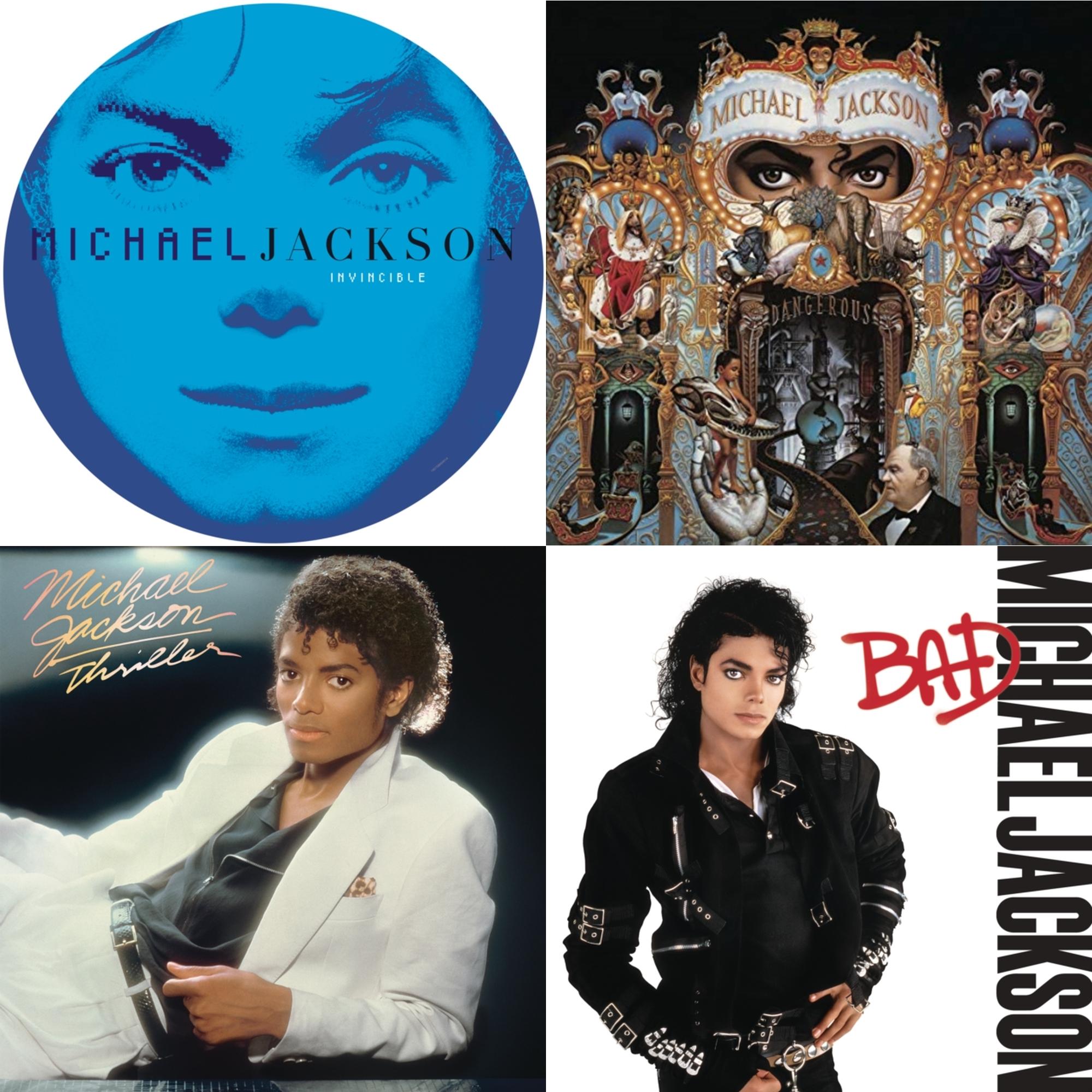 Invincible (2LP/Picture Disc) & Dangerous (180G/2LP) & Thriller (140G/Gatefold) & Bad (140G/Gatefold)