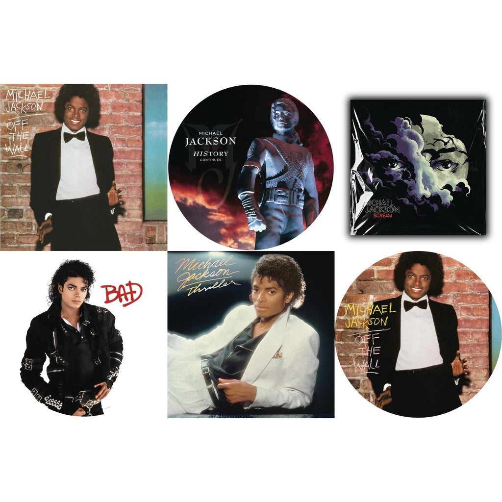 Off The Wall (Picture Disc) & Bad (Picture Disc) & History: Continues (2LP/Picture Disc) & Thriller (140G/Gatefold) & Off The Wall (140G/Gatefold) & Michael Jackson - Scream (2LP) (New LP Vinyl)