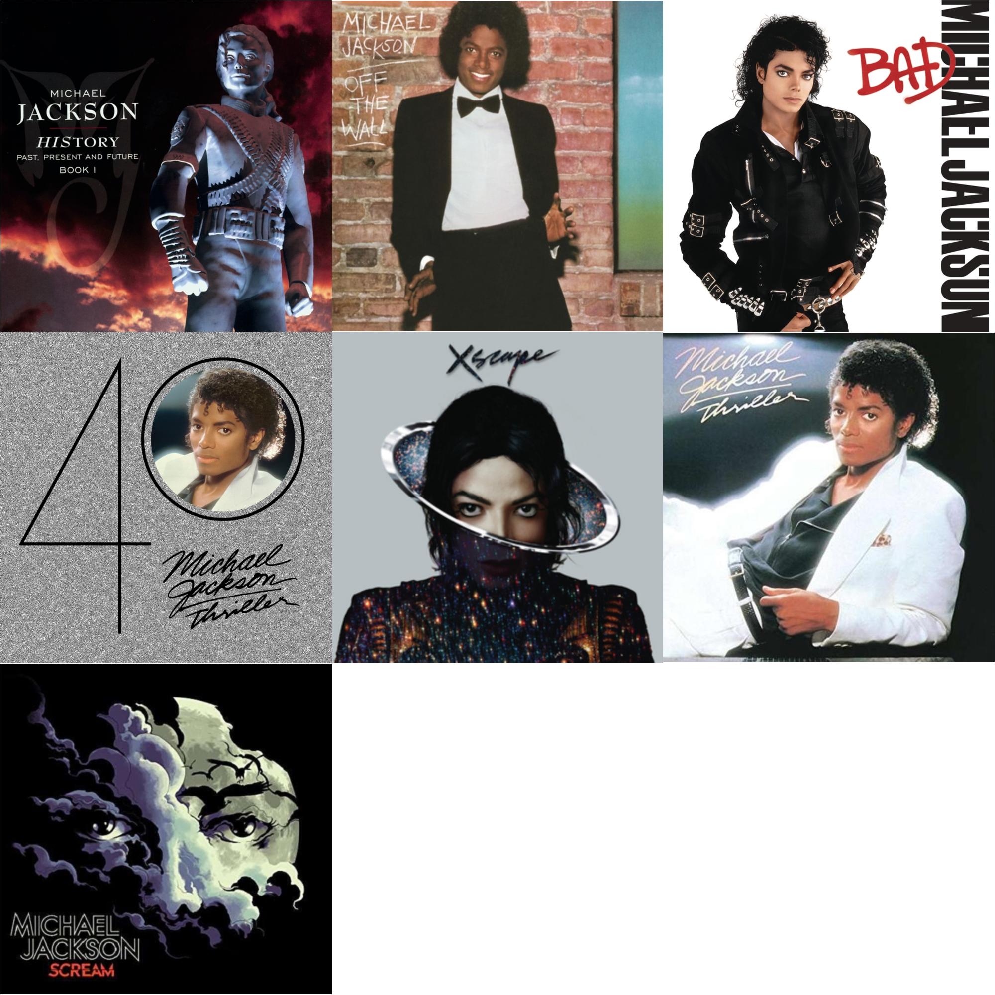 History: Past Present & Future Book 1 & Off The Wall & Bad & Thriller (40Th Anniversary/2CD) & Xscape & Thriller & Scream