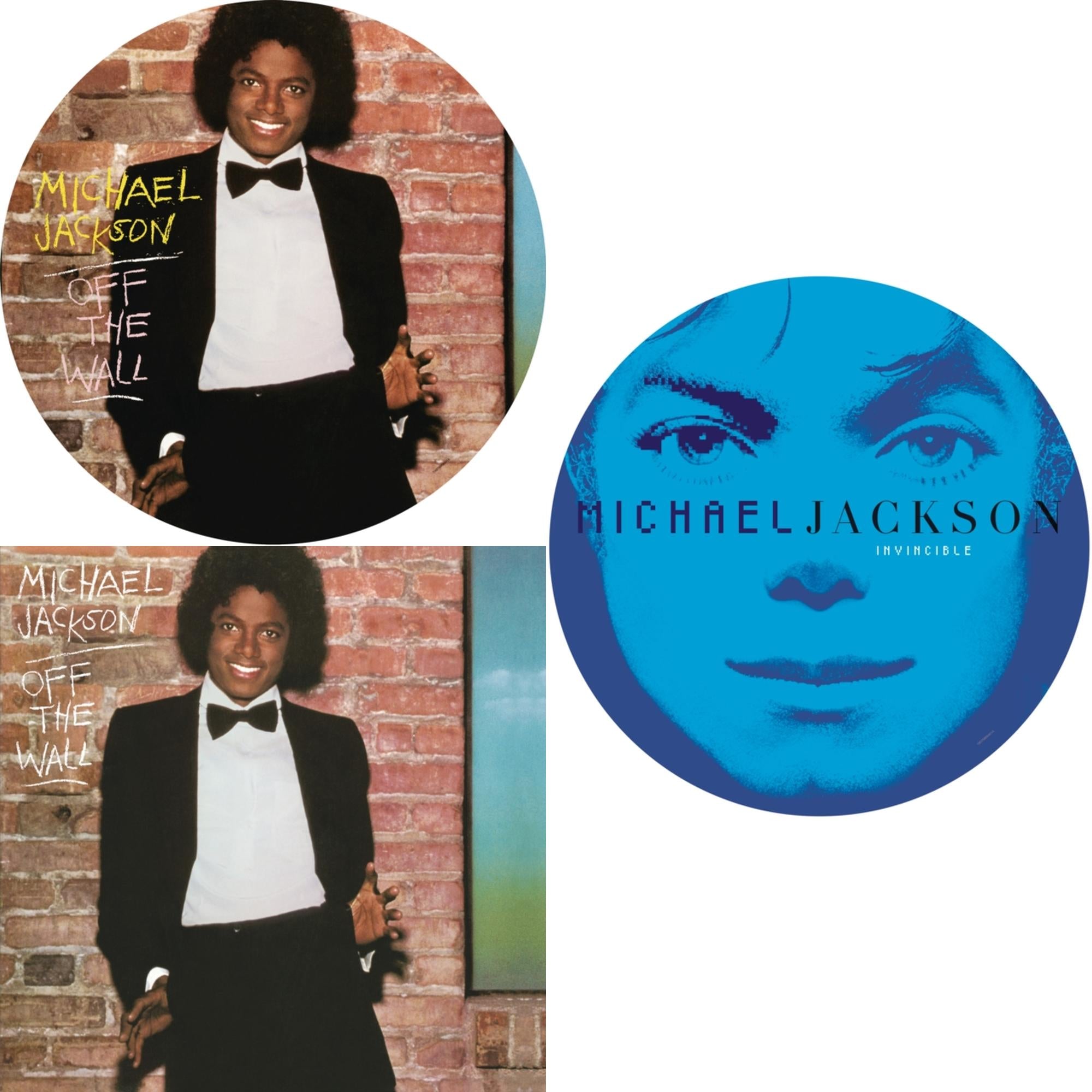Michael Jackson - Off The Wall (Picture Disc) & Invincible (2LP/Picture Disc) & Off The Wall (140G/Gatefold)