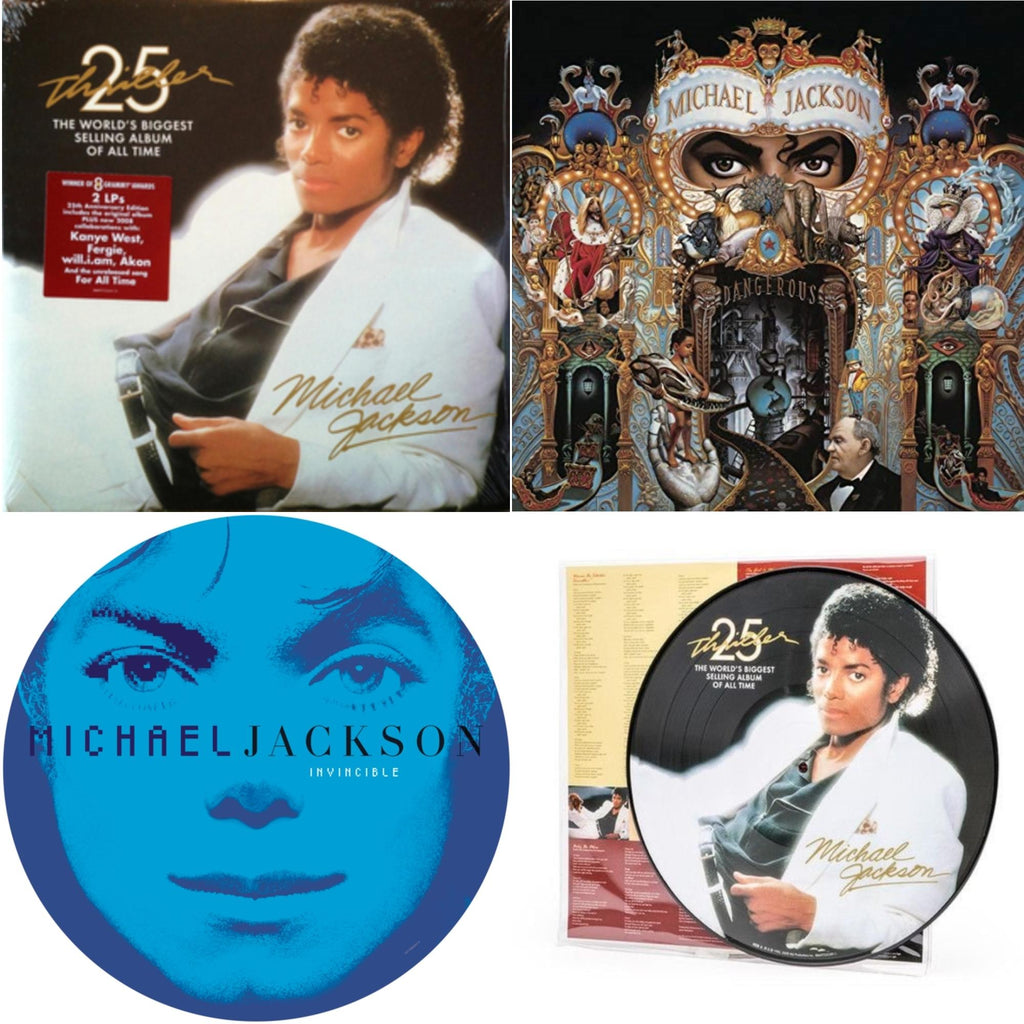Invincible (2LP/Picture Disc) & Thriller (25Th Anniversary Edition/2LP/180G/Gatefold) & Thriller (Picture Disc) & Dangerous (180G/2LP)