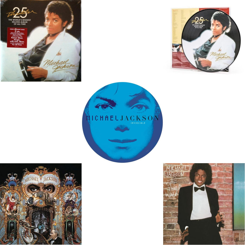Invincible (2LP/Picture Disc) & Thriller (25Th Anniversary Edition/2LP/180G/Gatefold) & Thriller (Picture Disc) & Dangerous (180G/2LP) & Off The Wall (140G/Gatefold)