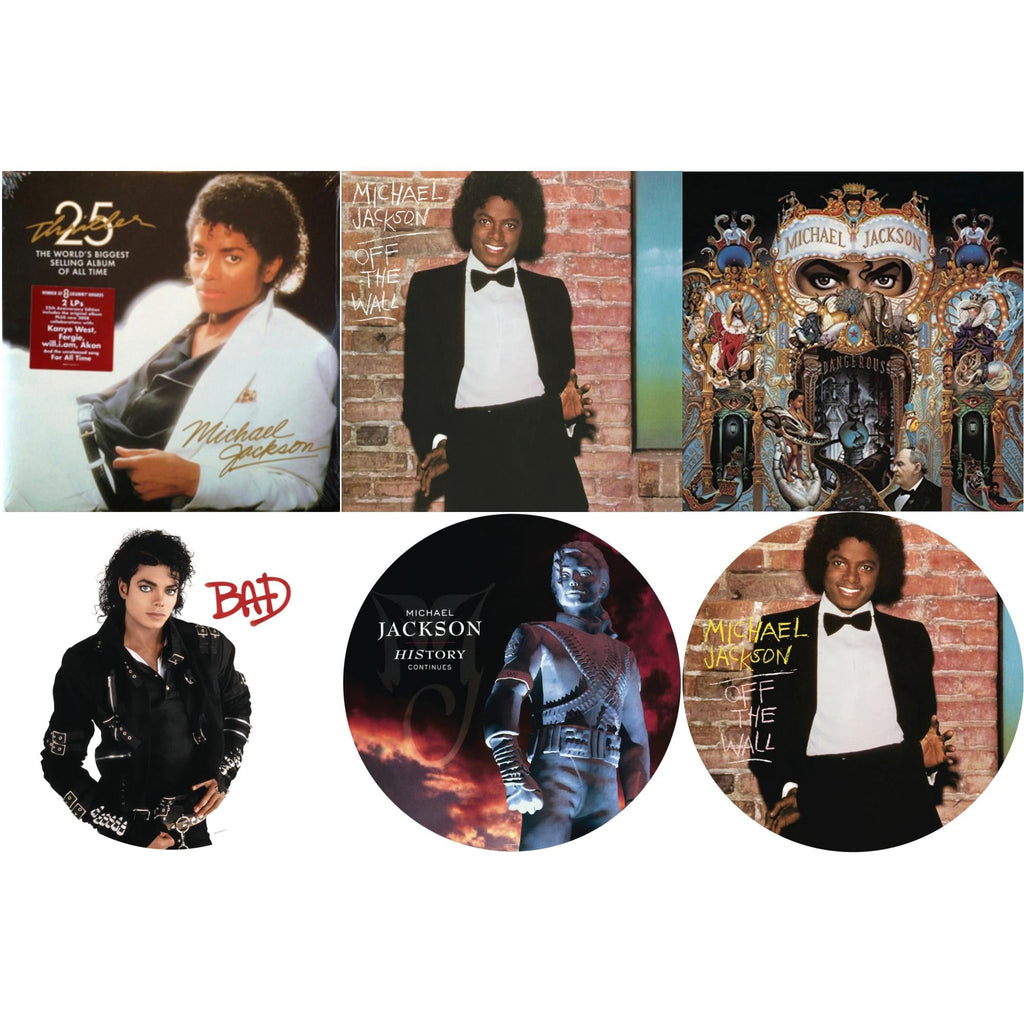 Off The Wall (Picture Disc) & Bad (Picture Disc) & History: Continues (2LP/Picture Disc) & Thriller (25Th Anniversary Edition/2LP/180G/Gatefold) & Dangerous (180G/2LP) & Off The Wall (140G/Gatefold)