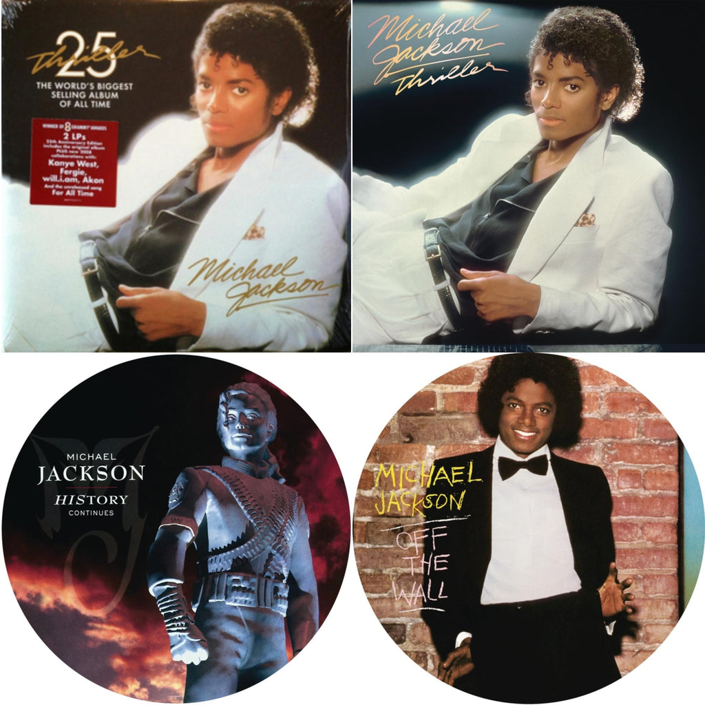 Off The Wall (Picture Disc) & History: Continues (2LP/Picture Disc) & Thriller (25Th Anniversary Edition/2LP/180G/Gatefold) & Thriller (140G/Gatefold)
