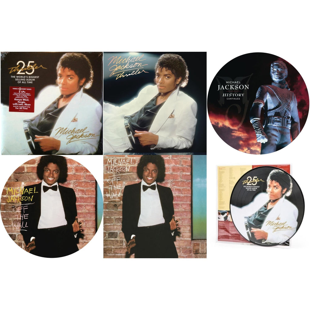 Off The Wall (Picture Disc) & History: Continues (2LP/Picture Disc) & Thriller (25Th Anniversary Edition/2LP/180G/Gatefold) & Thriller (Picture Disc) & Thriller (140G/Gatefold) & Off The Wall (140G/Gatefold)