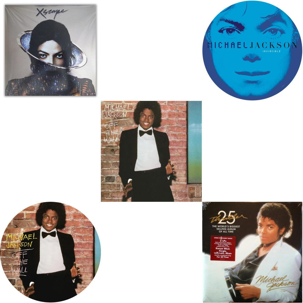 Off The Wall (Picture Disc) & Invincible (2LP/Picture Disc) & Thriller (25Th Anniversary Edition/2LP/180G/Gatefold) & Xscape & Off The Wall (140G/Gatefold)