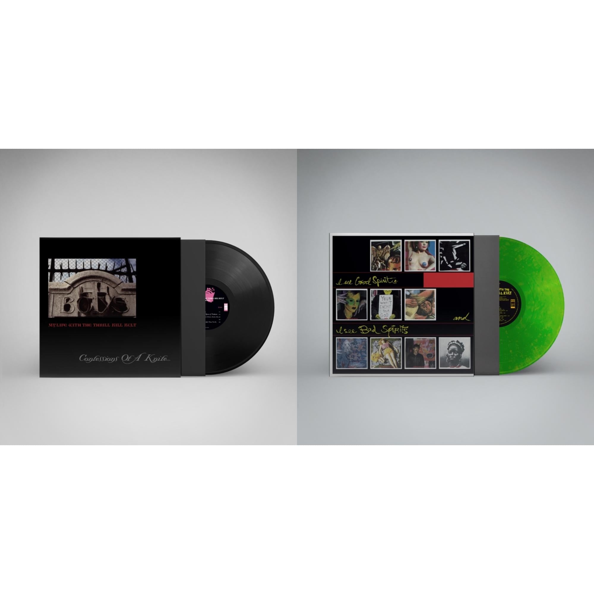 My Life With The Thrill Kill Kult - I See Good Spirits & I See Bad Spirits (Neon Green LP Vinyl) (Ams Exclusive) & Confessions Of A Knife