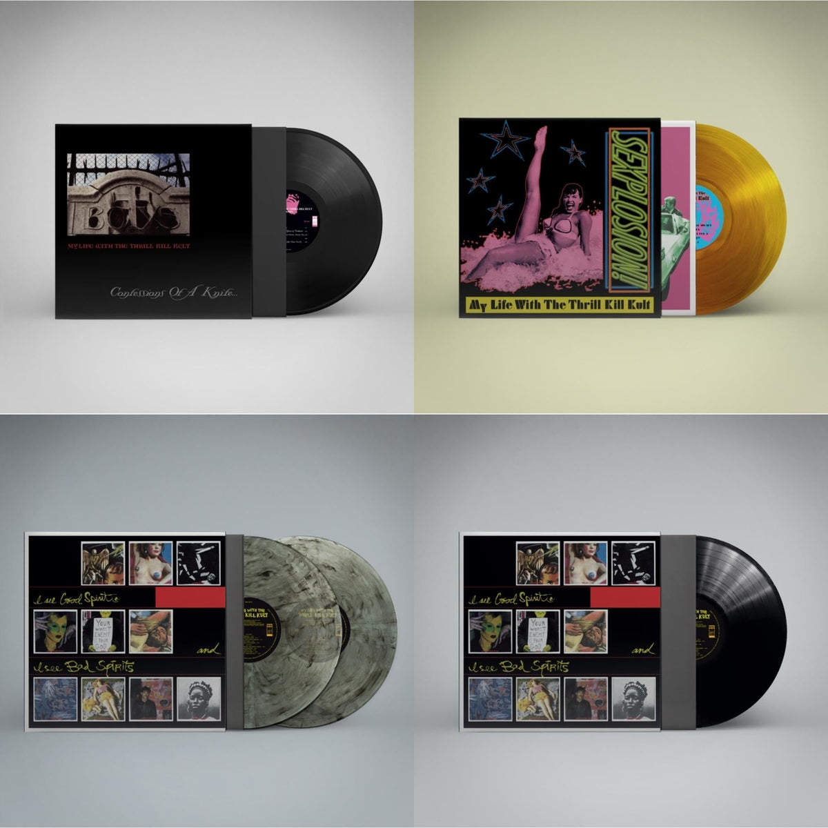 My Life With The Thrill Kill Kult - Confessions Of A Knife & Sexplosion! (Reissue/Limited/Orange LP Vinyl) & I See Good Spirits & I See Bad Spirits (2LP/Coke Bottle Clear Vinyl) (Ams Exclusive) & I See Good Spirits & I See Bad Spirits (Ams Exclusive)