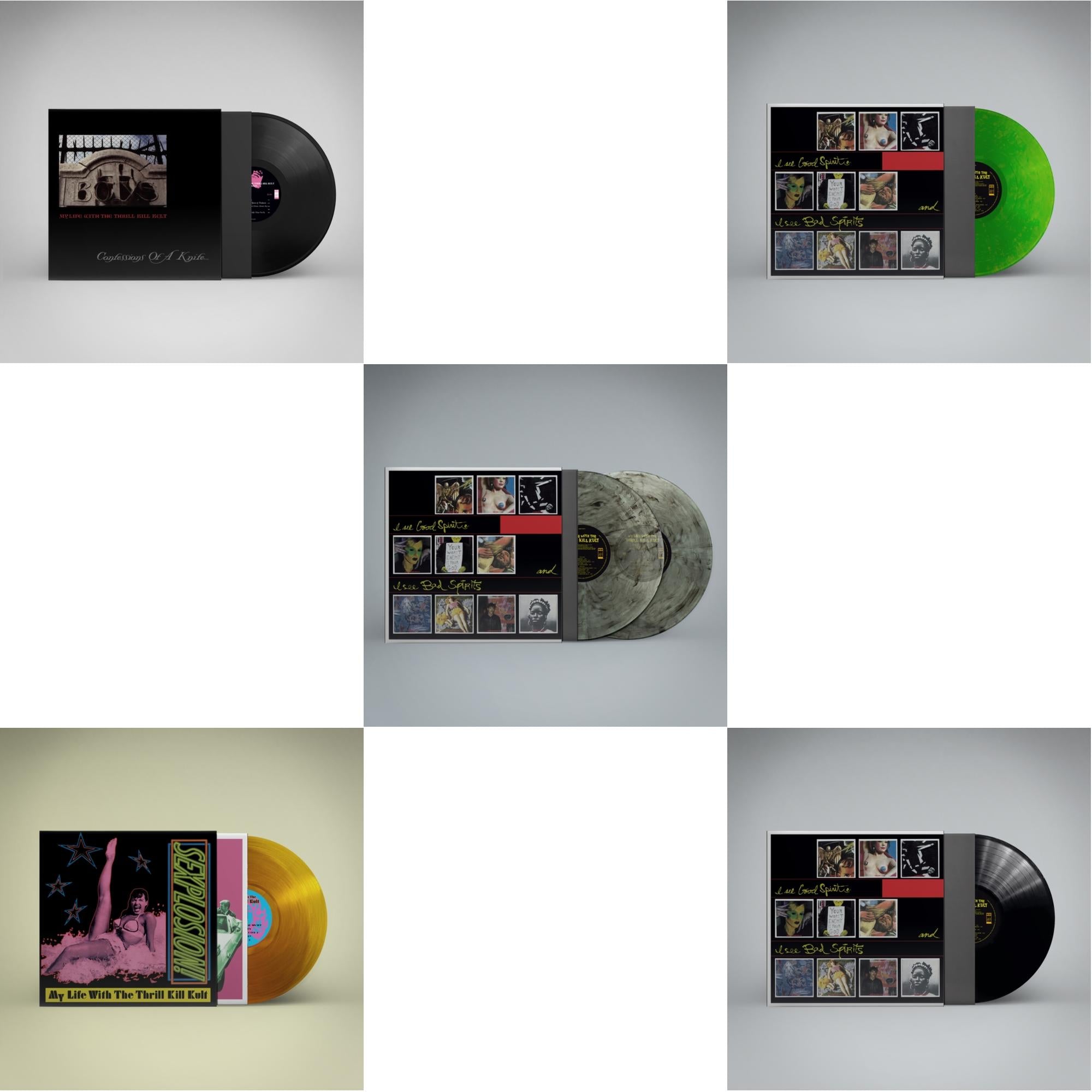 My Life With The Thrill Kill Kult - Confessions Of A Knife & Sexplosion! (Reissue/Limited/Orange LP Vinyl) & I See Good Spirits & I See Bad Spirits (2LP/Coke Bottle Clear Vinyl) (Ams Exclusive) & I See Good Spirits & I See Bad Spirits (Neon Green LP