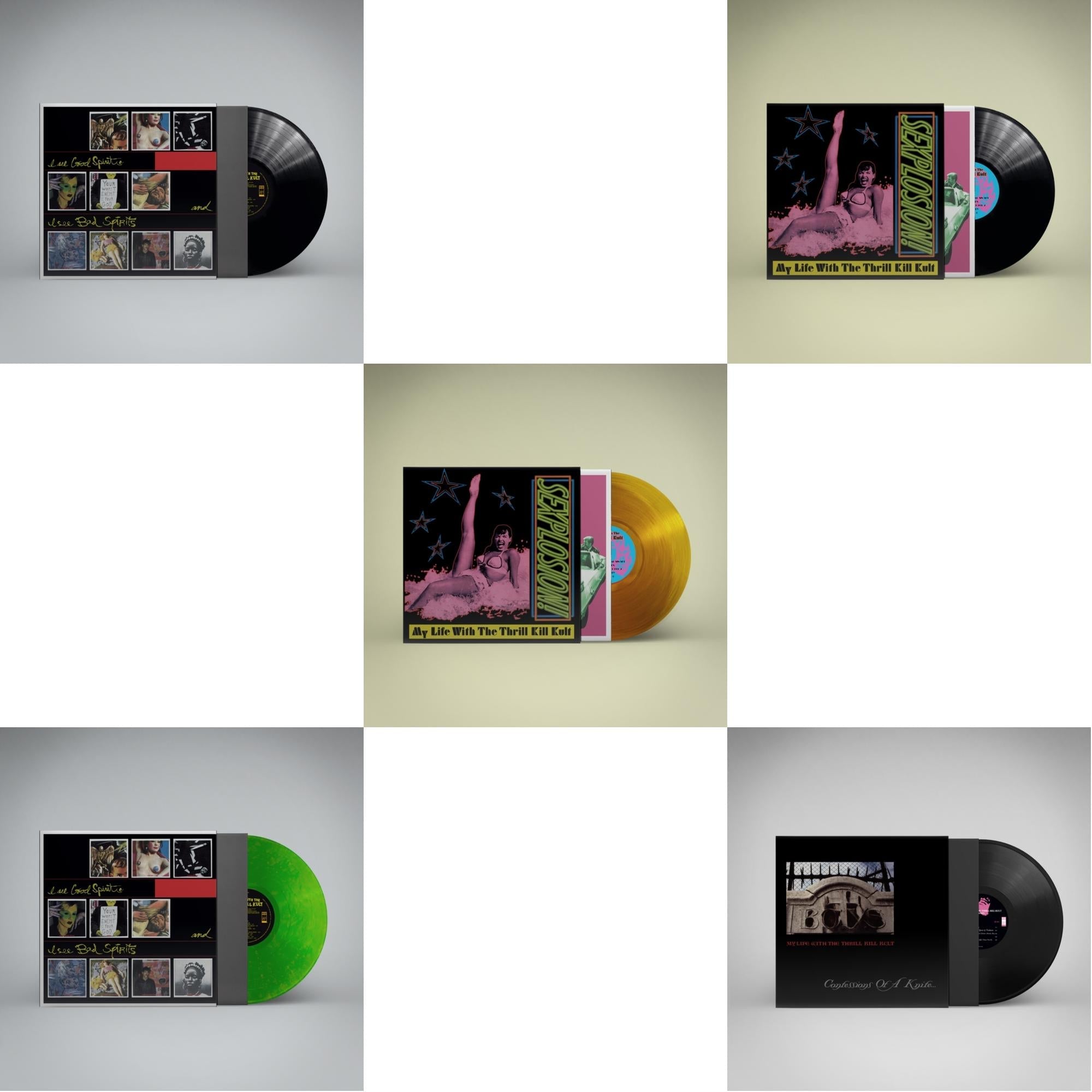 My Life With The Thrill Kill Kult - I See Good Spirits & I See Bad Spirits (Ams Exclusive) & I See Good Spirits & I See Bad Spirits (Neon Green LP Vinyl) (Ams Exclusive) & Sexplosion! (Reissue/Limited/Orange LP Vinyl) & Sexplosion! (Reissue) &