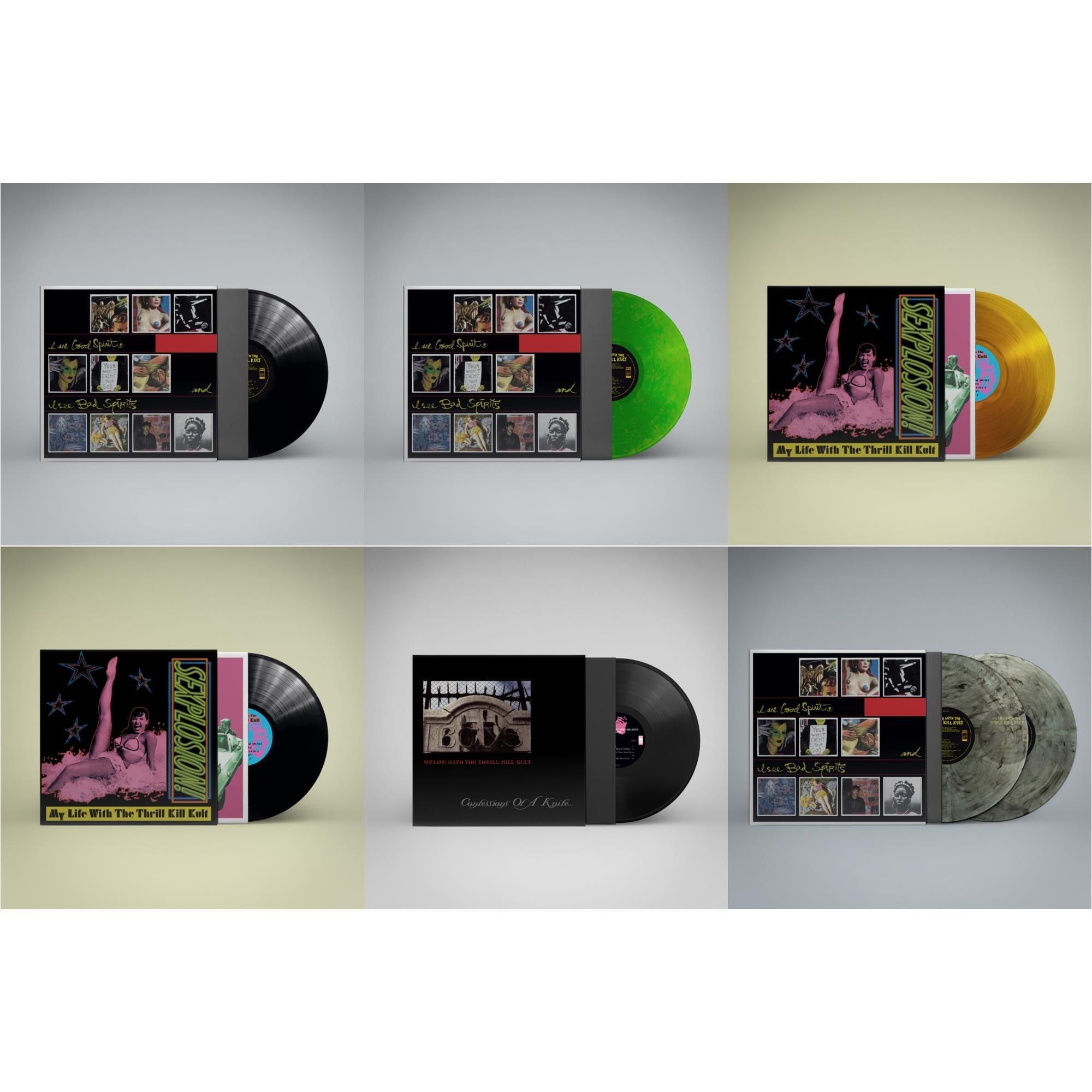 My Life With The Thrill Kill Kult - I See Good Spirits & I See Bad Spirits (Ams Exclusive) & I See Good Spirits & I See Bad Spirits (Neon Green LP Vinyl) (Ams Exclusive) & Sexplosion! (Reissue/Limited/Orange LP Vinyl) & Sexplosion! (Reissue) &