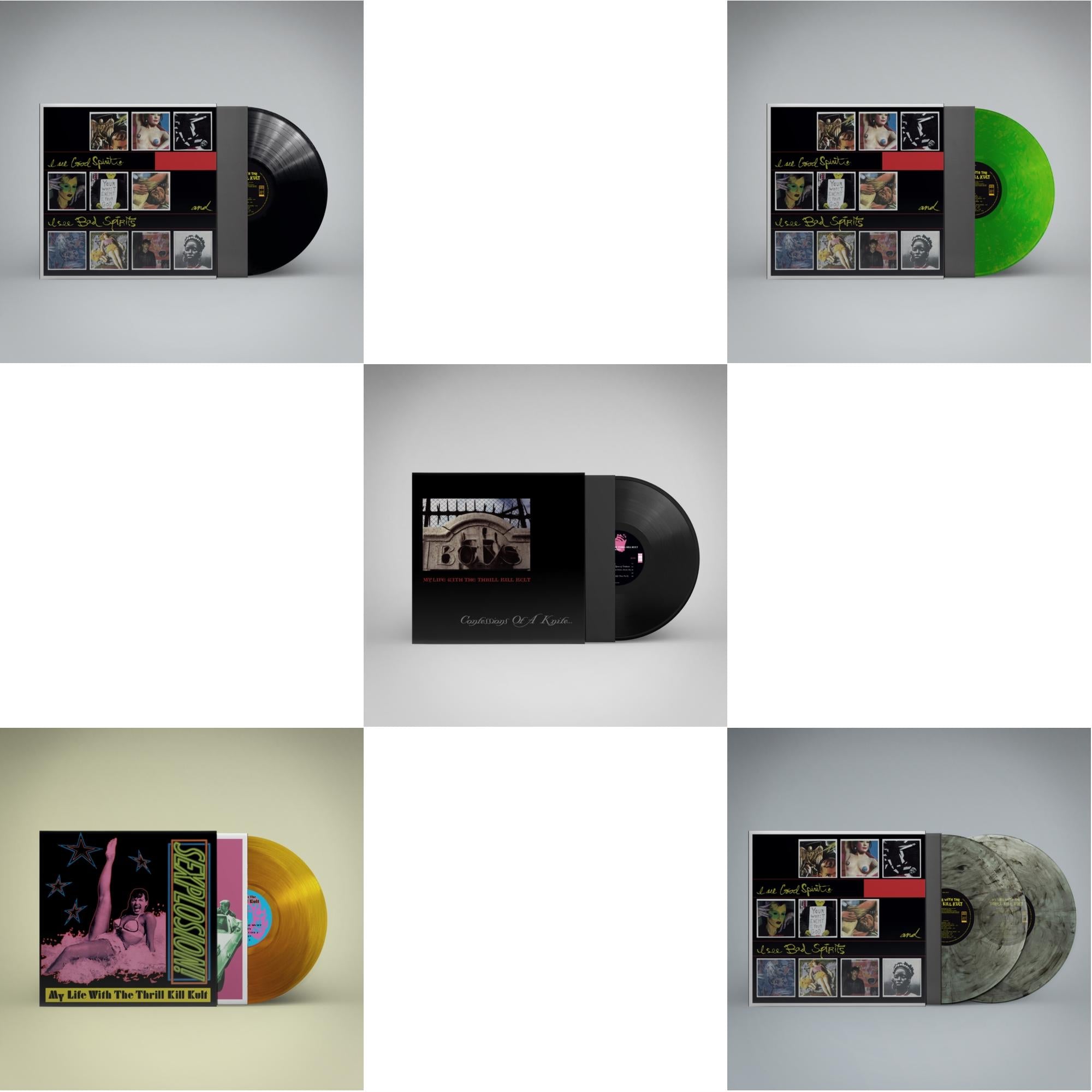 My Life With The Thrill Kill Kult - I See Good Spirits & I See Bad Spirits (Ams Exclusive) & Sexplosion! (Reissue/Limited/Orange LP Vinyl) & Confessions Of A Knife & I See Good Spirits & I See Bad Spirits (Neon Green LP Vinyl) (Ams Exclusive) & I See