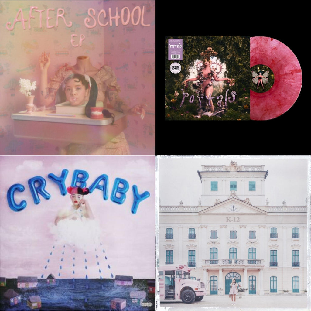 Melanie Martinez - K-12 & Portals (Bloodshot Translucent LP Vinyl) & Cry Baby (X) (Deluxe Edition/2LP) & After School Ep (X) (Baby Blue LP Vinyl)