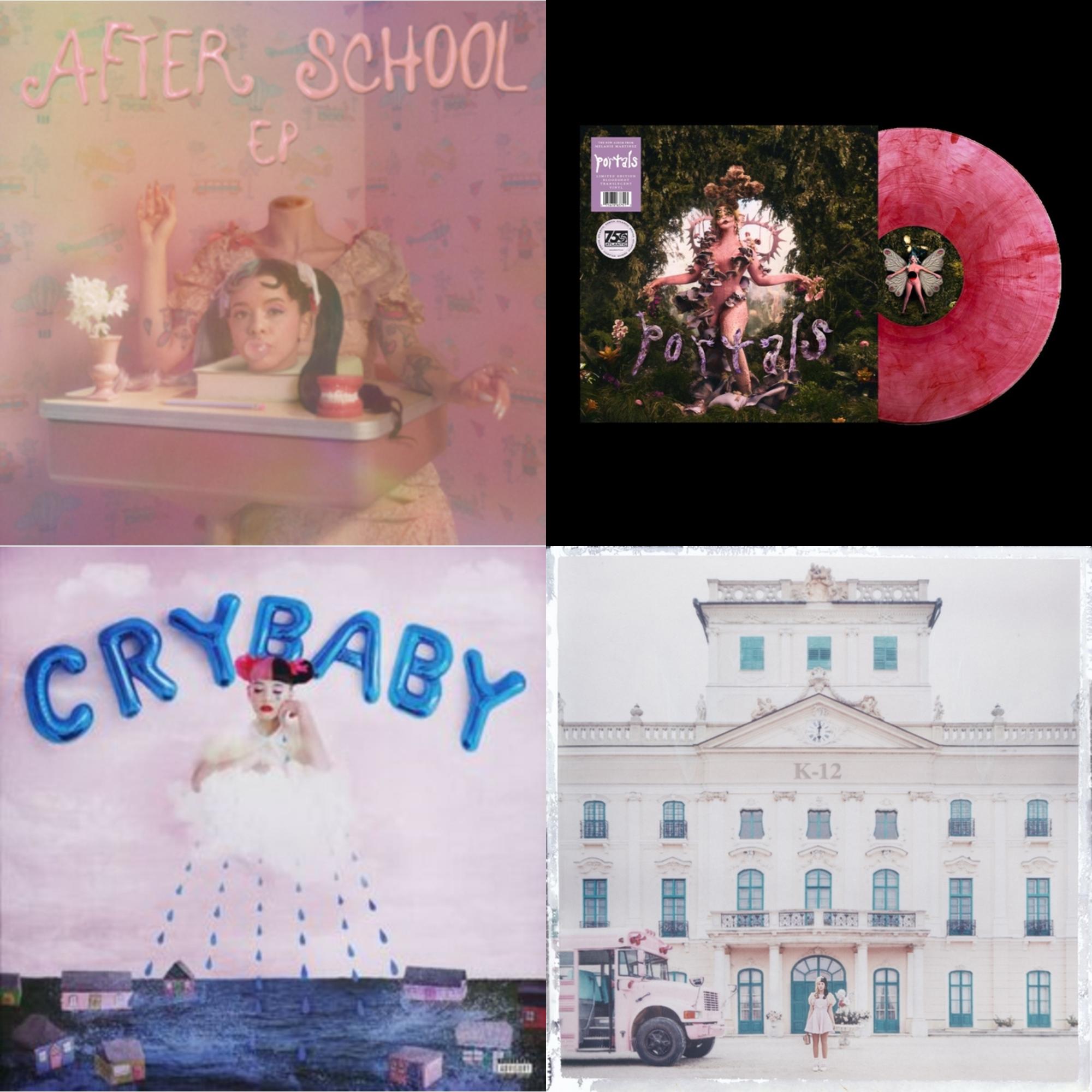 Melanie Martinez - K-12 & Portals (Bloodshot Translucent LP Vinyl) & Cry Baby (X) (Deluxe Edition/2LP) & After School Ep (X) (Baby Blue LP Vinyl)