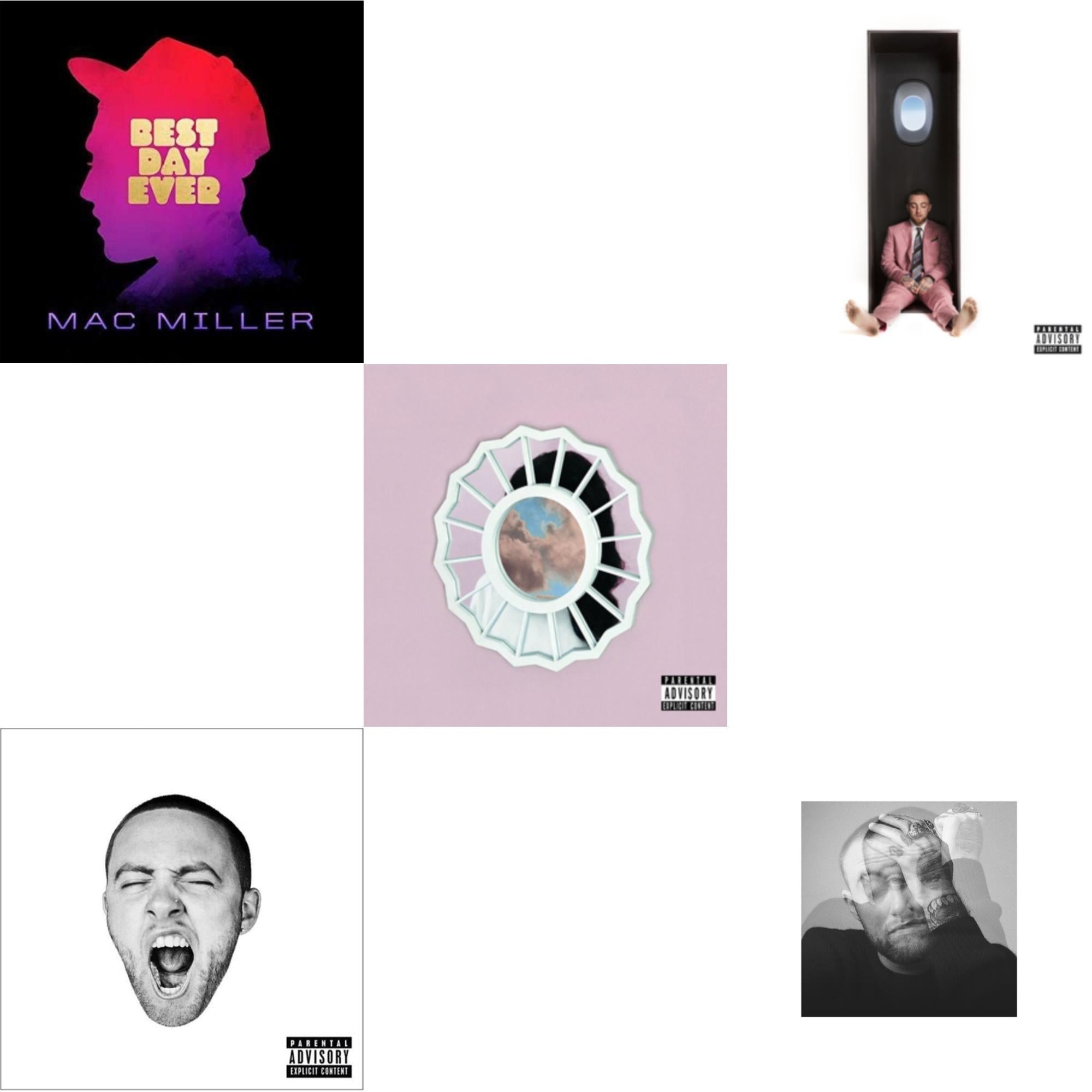 Mac Miller - Best Day Ever & Go:Od Am (X) & Divine Feminine (X) & Swimming (X) & Circles - CD Bundle
