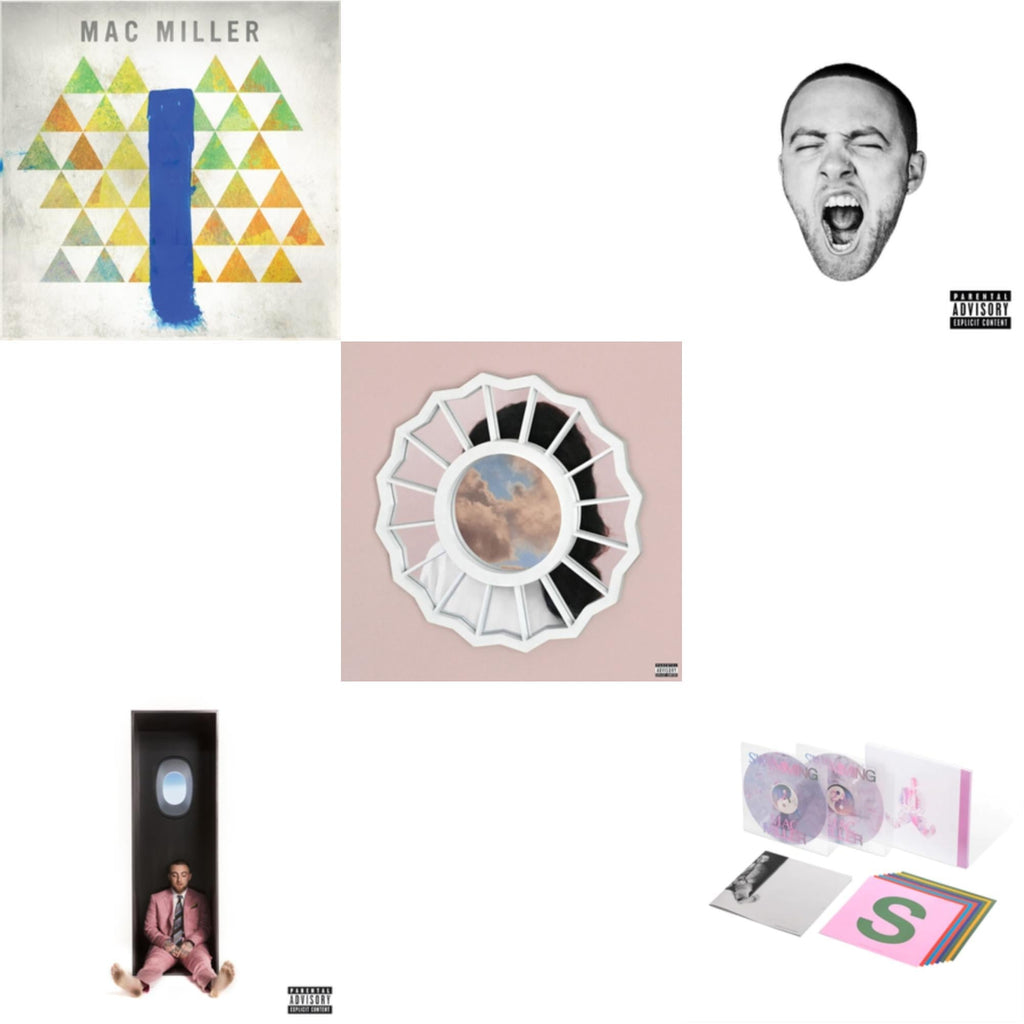 Mac Miller - Swimming (5 Year) (2LP/Milky Clear/Hot Pink/Sky Blue Marble Vinyl) & Swimming (X) & Divine Feminine (X) & Go:Od Am (X) & Blue Slide Park