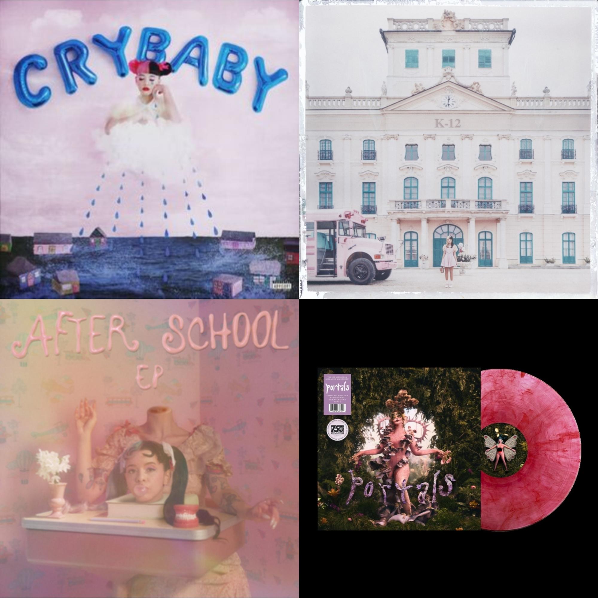 Melanie Martinez - Cry Baby (X) (Deluxe Edition/2LP) & K-12 & After School Ep (X) (Baby Blue LP Vinyl) & Portals (Bloodshot Translucent LP Vinyl)