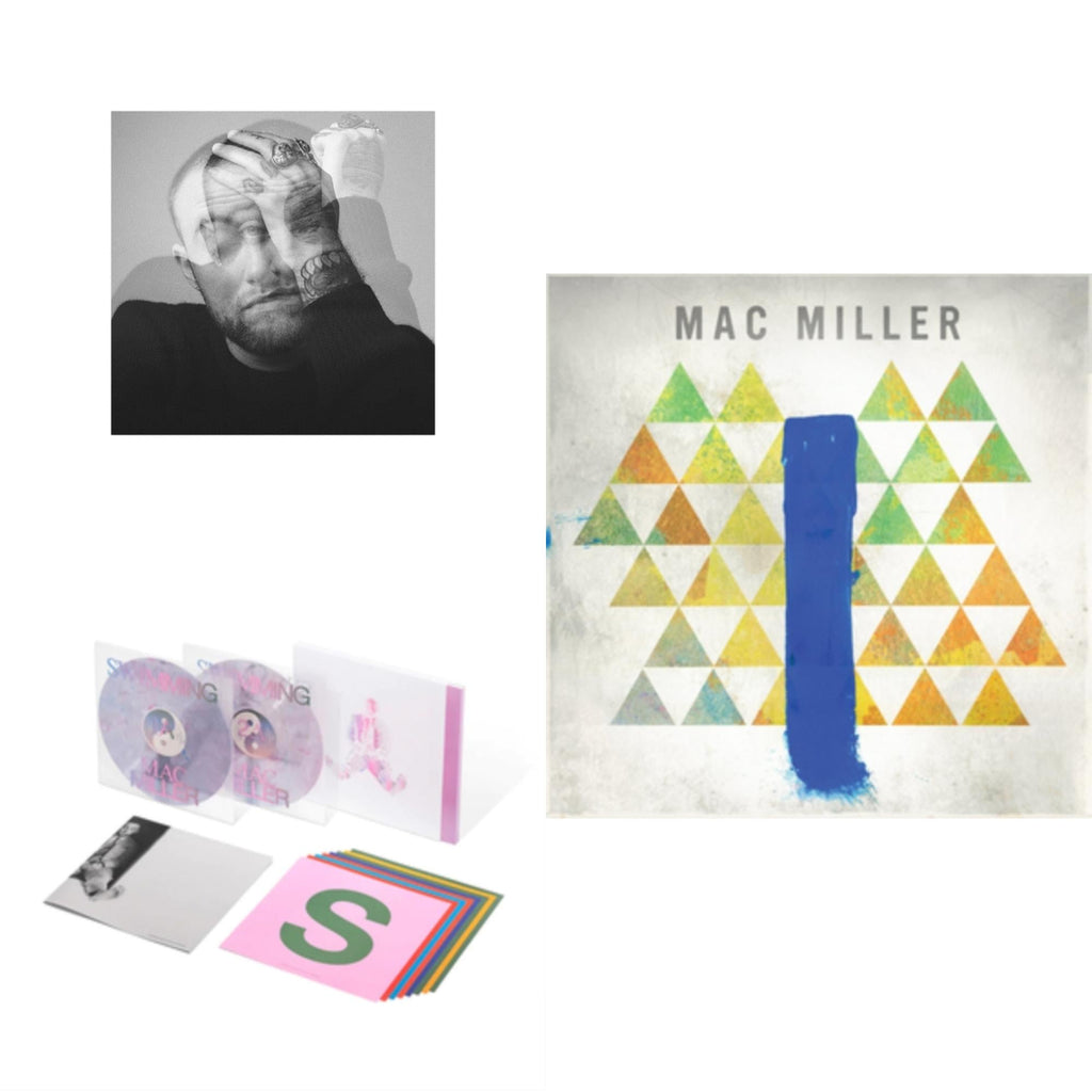 Mac Miller - Swimming (5 Year) (2LP/Milky Clear/Hot Pink/Sky Blue Marble Vinyl) & Circles (2LP/Clear Vinyl) & Blue Slide Park