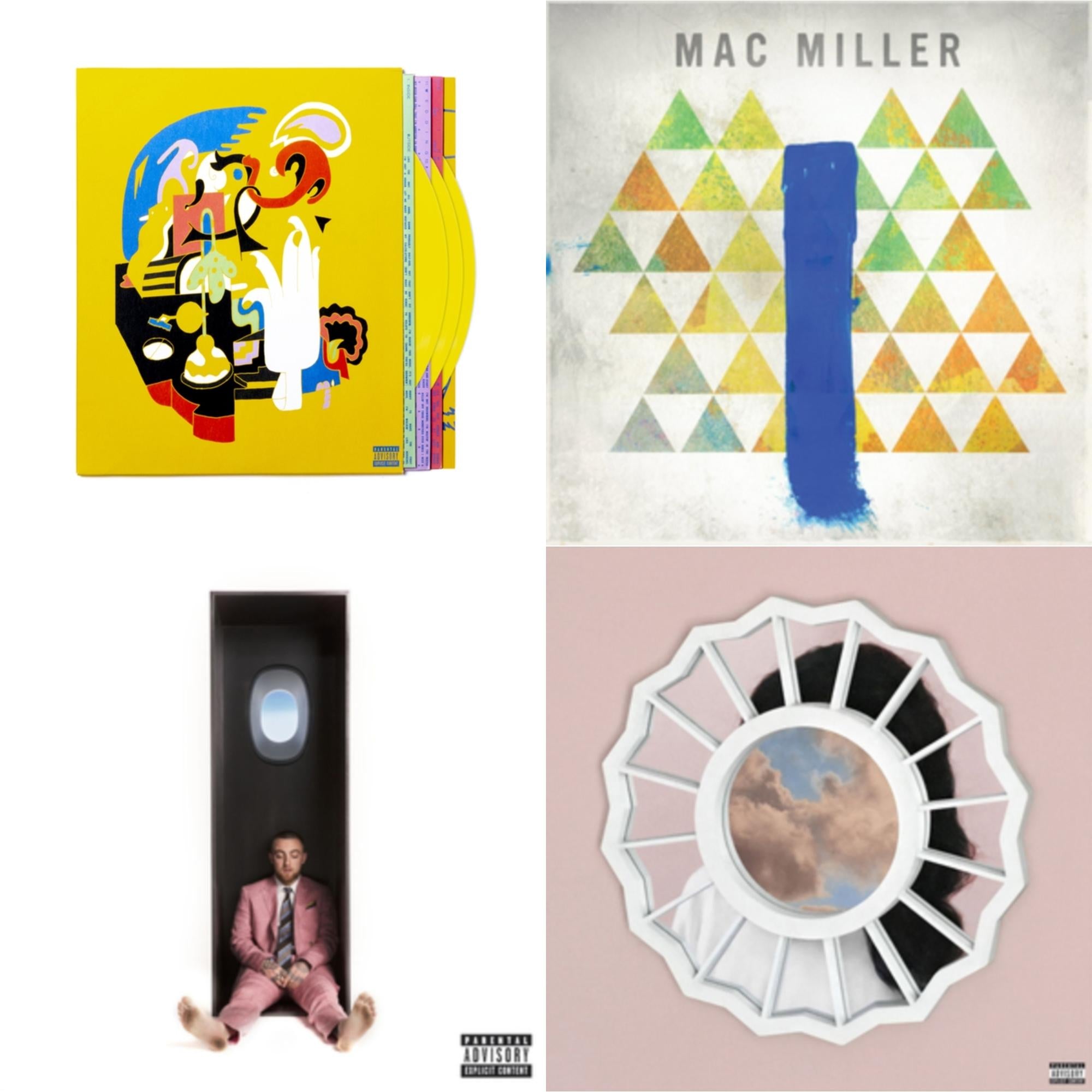 Mac Miller - Faces (3LP/Yellow Vinyl) & Swimming (X) & Divine Feminine (X) & Blue Slide Park