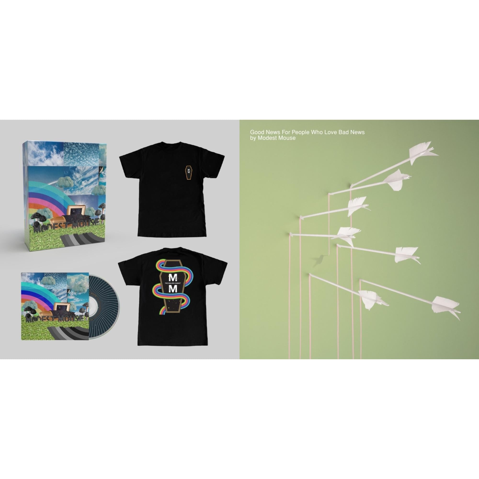 Golden Casket (X) (Limited Edition/Deluxe Box With CD/Large T-Shirt) & Good News For People Who Love Bad News