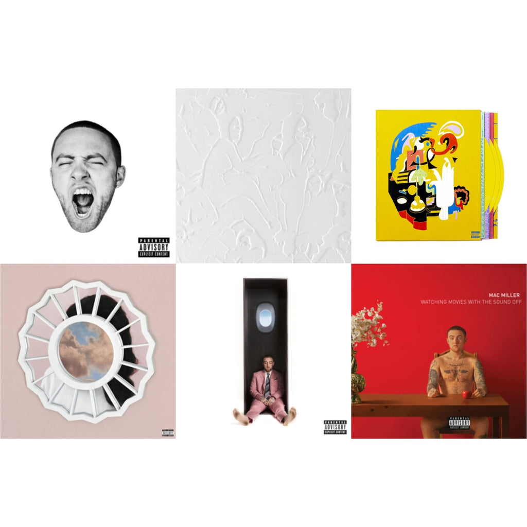 Mac Miller - Go:Od Am (X) & Macadelic (X) (2LP) & Faces (3LP/Yellow Vinyl) & Divine Feminine (X) & Swimming (X) & Watching Movies With The Sound Off