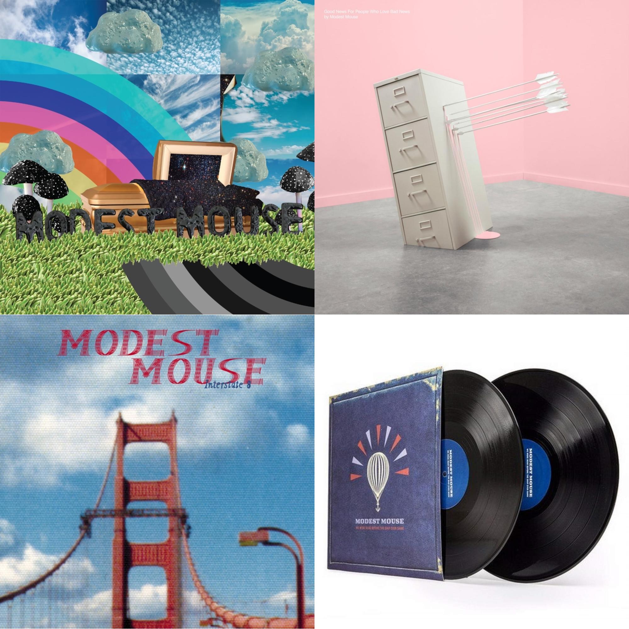 Golden Casket (X) (2LP) & Good News For People Who Love Bad News (Deluxe) (2LP/Baby Pink & Spring Green Vinyl) & Interstate 8 & We Were Dead Before The Ship Even Sank