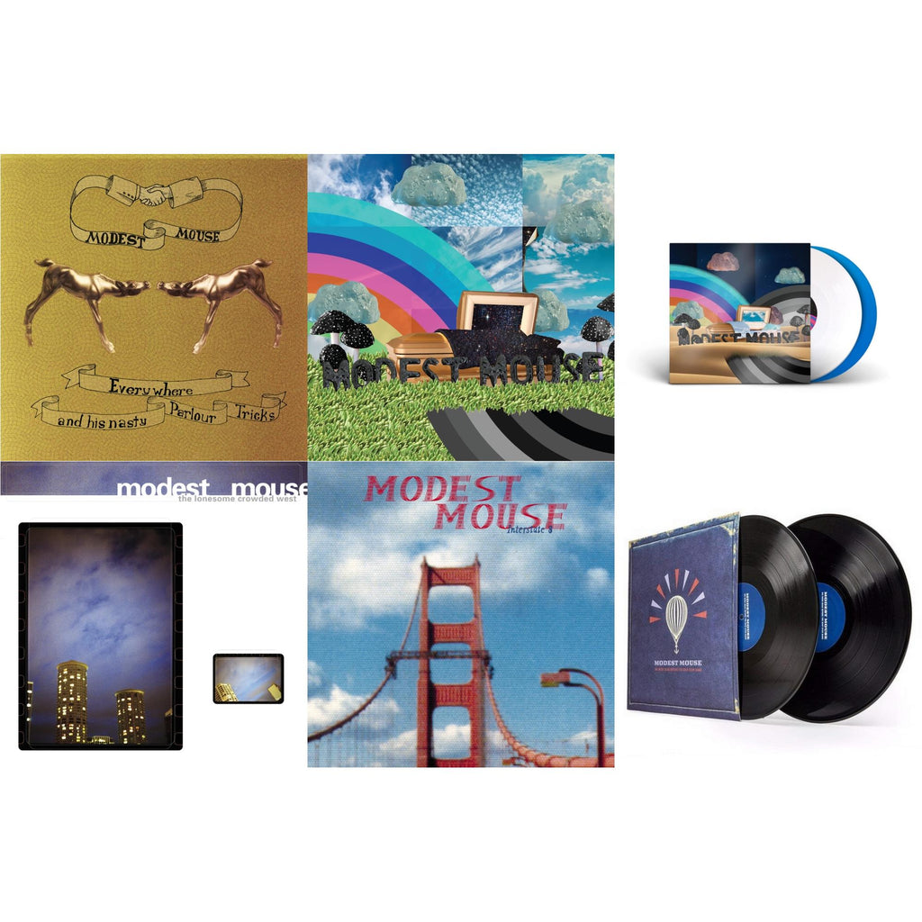 Modest Mouse - Everywhere & His Nasty Parlor Tricks (180G) & Golden Casket (X) (2LP) & Golden Casket (X) (Deluxe/Limited Edition/White & Sky Blue Vinyl/2LP) (I) & Lonesome Crowded West (2LP) & Interstate 8 & We Were Dead Before The Ship Even Sank