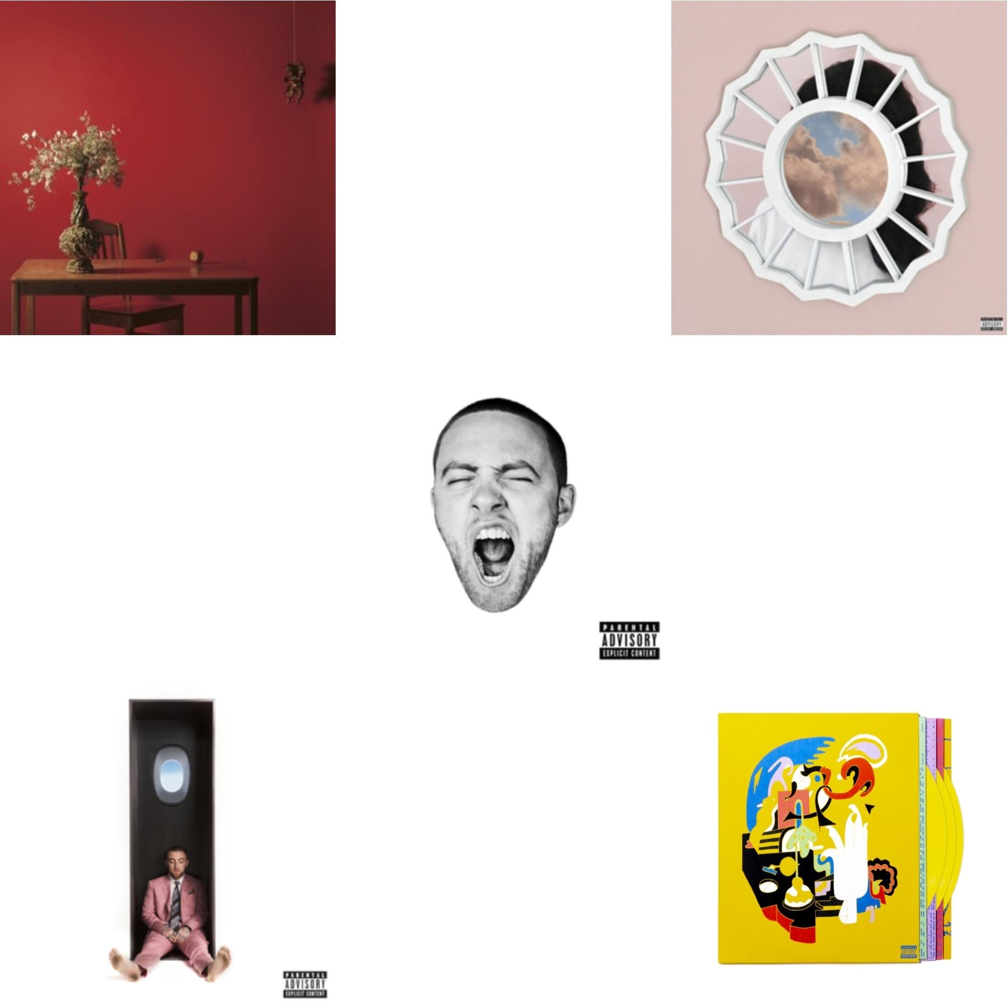 Faces (3LP/Yellow Vinyl) & Swimming (X) & Divine Feminine (X) & Go:Od Am (X) & Watching Movies With The Sound Off (10 Year Anniversary/Galaxy Vinyl/2LP/180G/10Inch Picture Disc)