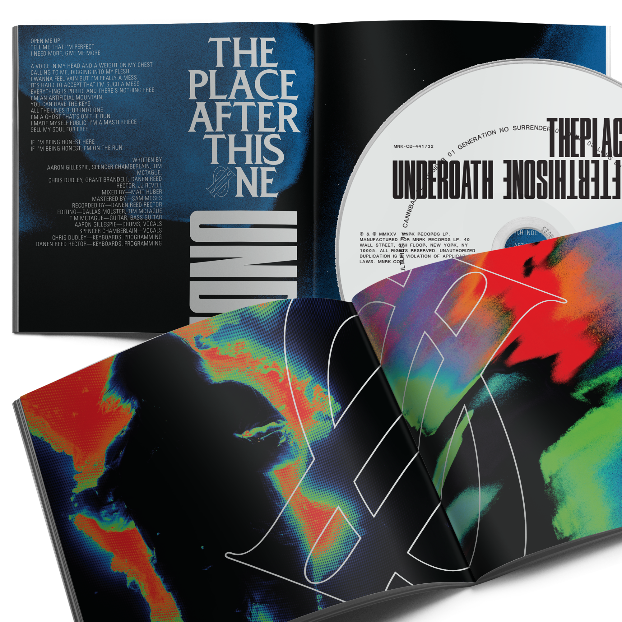 Underoath - The Place After This One Booklet  Music CD