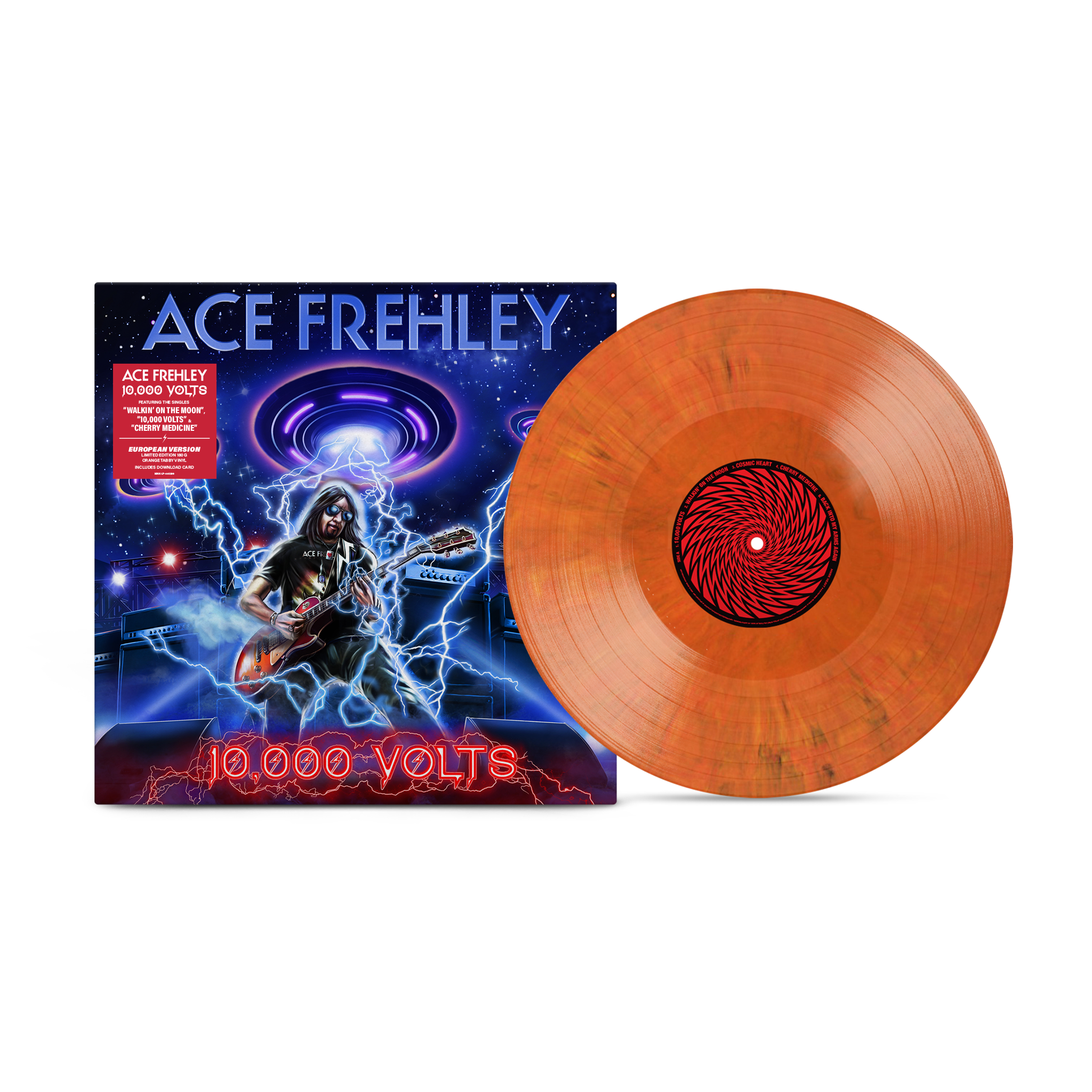 Ace Frehley - 10,000 Volts Orange Tabby Vinyl (EU Version) Vinyl Record