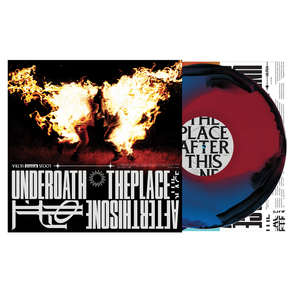 Underoath - The Place After This One Black + Blue Red Swirl Vinyl Record