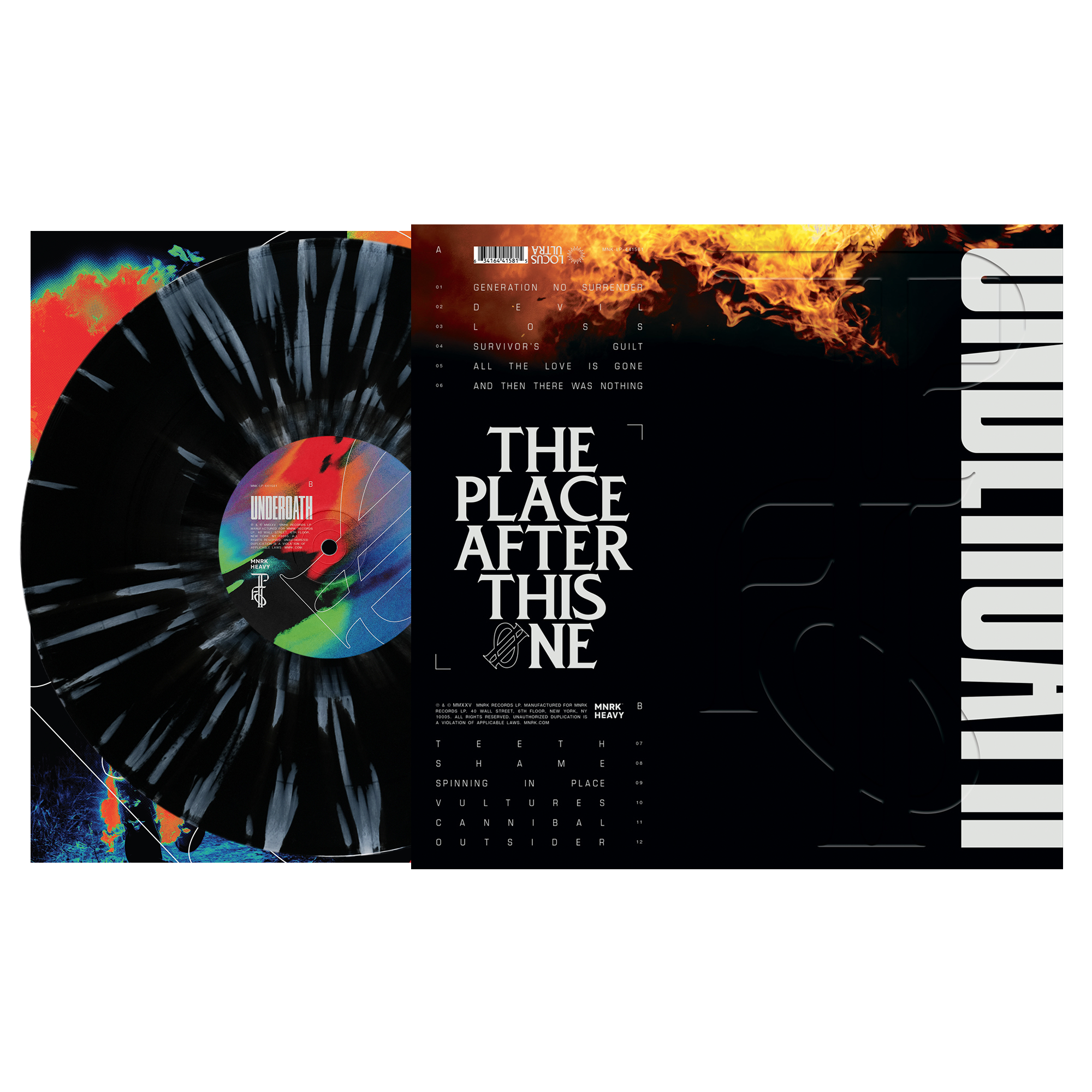 Underoath - The Place After This One Black/White Splatter Vinyl Record