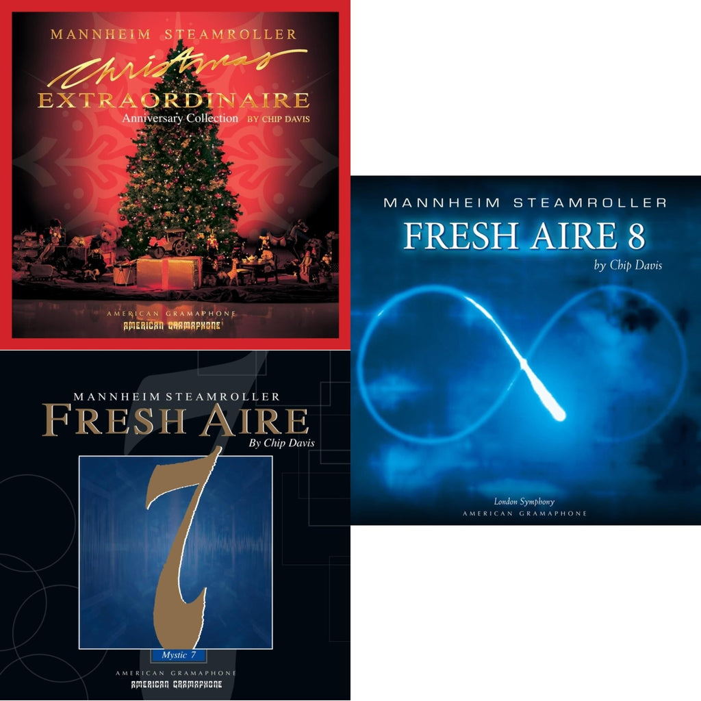 Mannheim Steamroller - Fresh Aire 8 (2LP) & Mannheim Steamroller Extraordinaire (Anniversary Collection) & Fresh Aire 7
