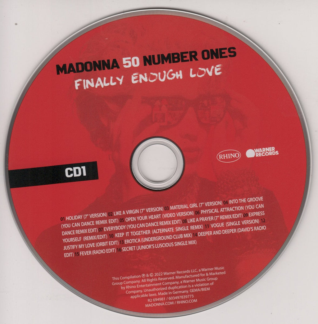Madonna – Finally Enough Love: 50 Number Ones (3-CD)