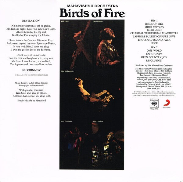 Mahavishnu Orchestra – Birds Of Fire (LP Vinyl) Vinyl Record