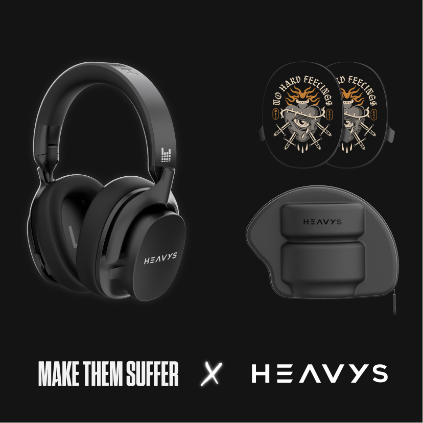 Make Them Suffer Limited Edition Heavys Headphone Shells & Headphone Bundle