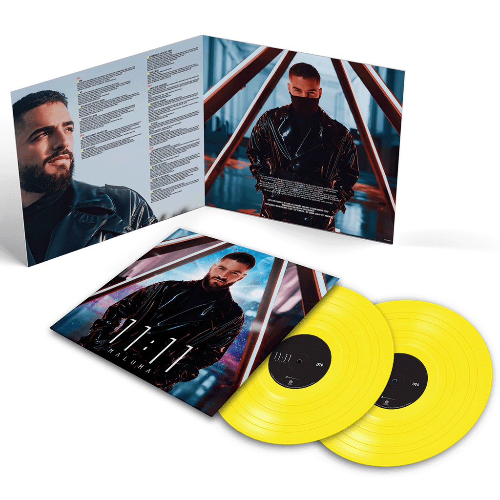 Maluma - 11:11 Yellow Vinyl 2LP Vinyl Record