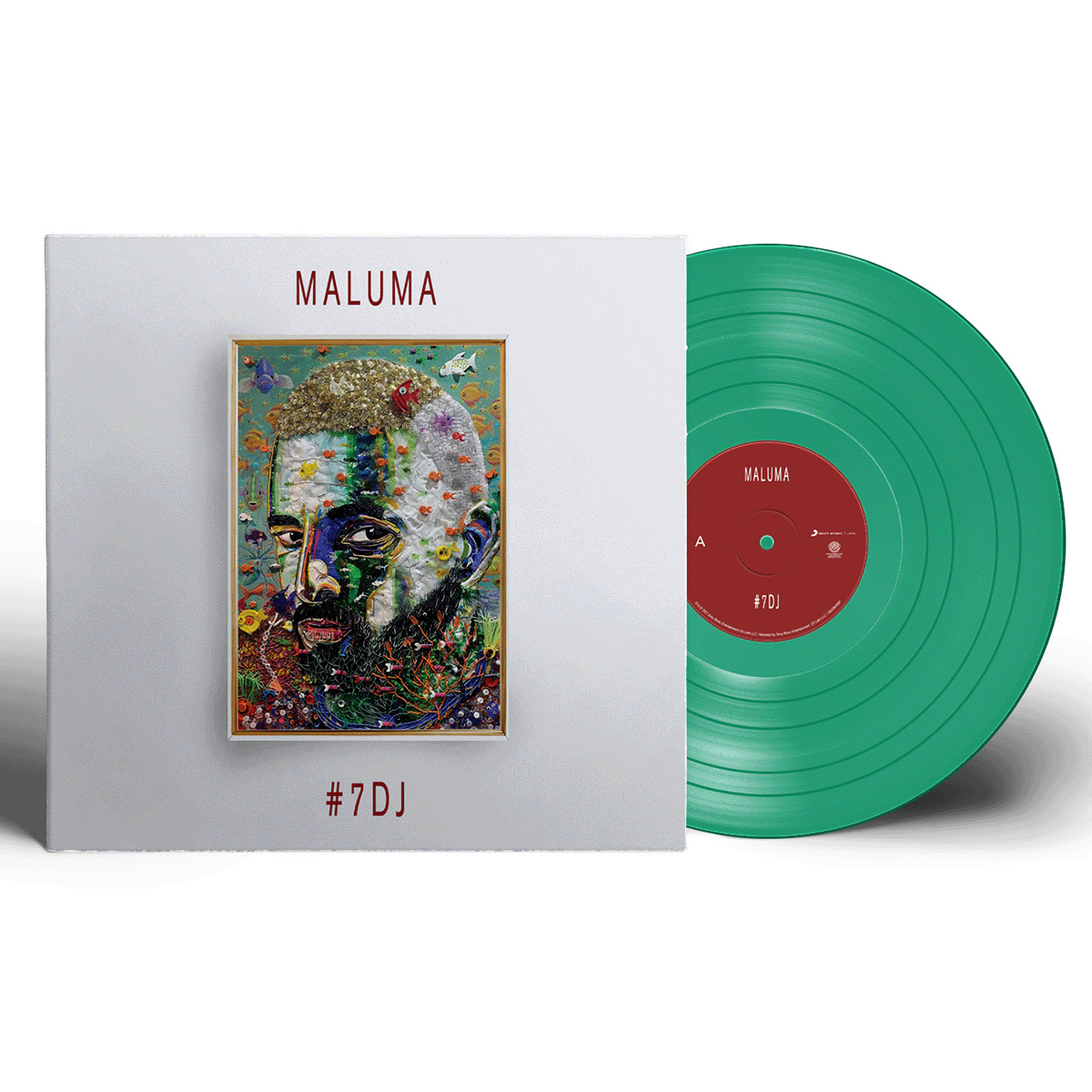 Maluma - #7DJ (7 Dias En Jamaica) Turquoise Vinyl LP Vinyl Record