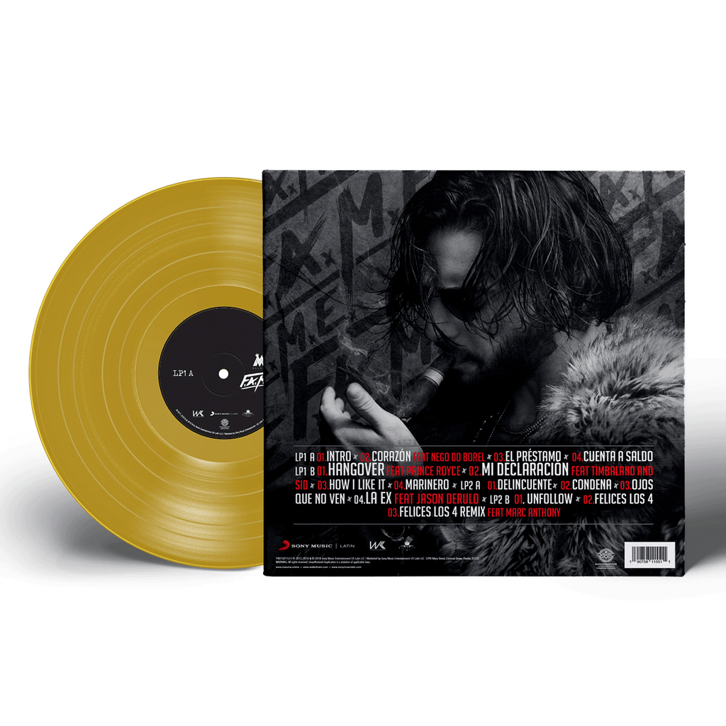 Maluma - F.A.M.E. Gold Vinyl LP Vinyl Record