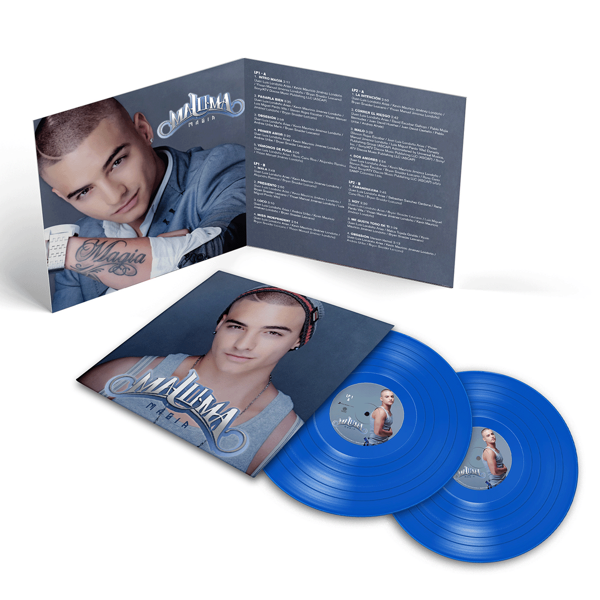 Maluma - Magia Blue Vinyl 2LP Vinyl Record