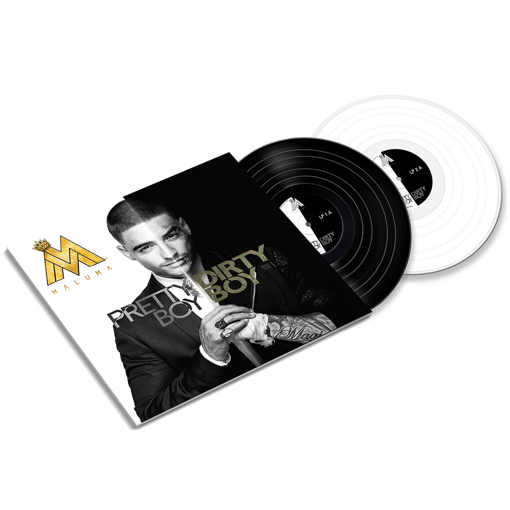 Maluma - Pretty Boy, Dirty Boy White & Black Vinyl 2LP Vinyl Record