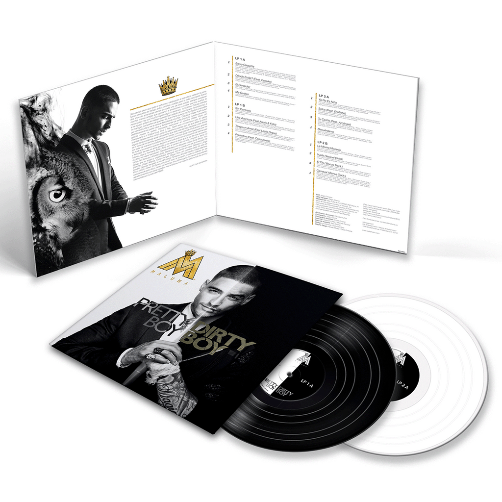 Maluma - Pretty Boy, Dirty Boy White & Black Vinyl 2LP Vinyl Record