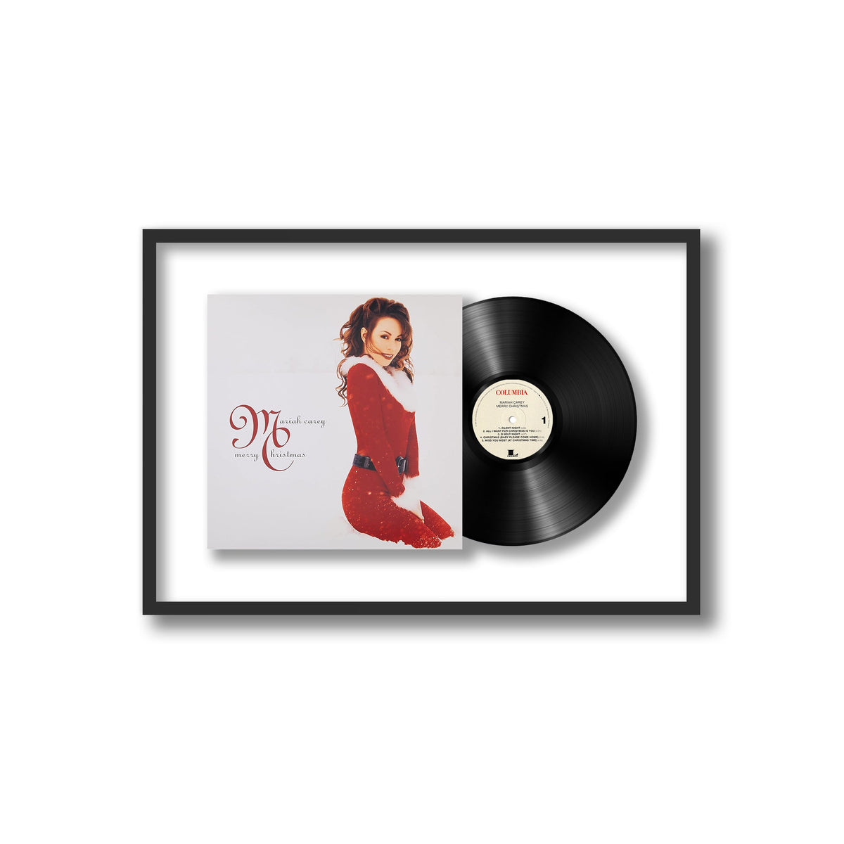 Mariah Carey - Merry Christmas - Framed Vinyl Record
