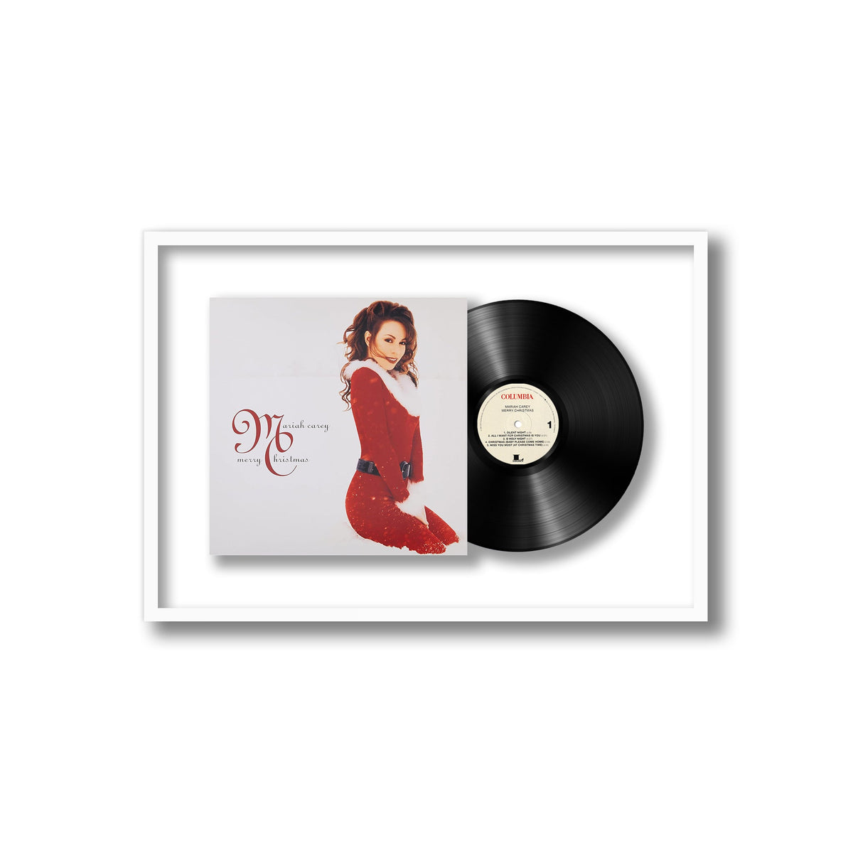 Mariah Carey - Merry Christmas - Framed Vinyl Record
