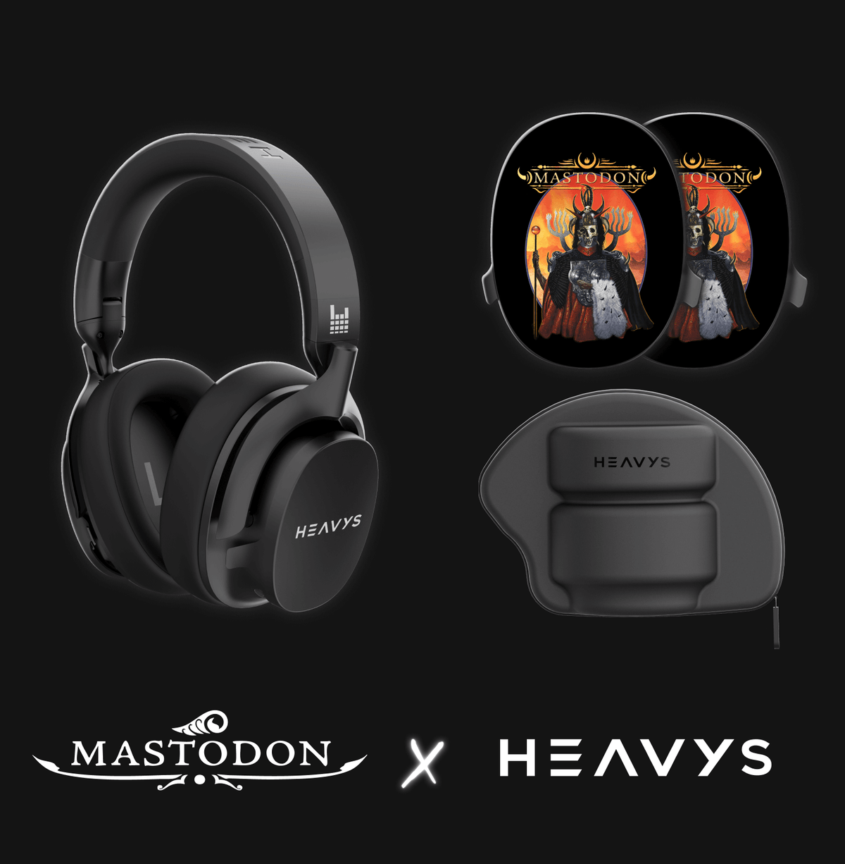Mastodon 'Emperor of Sand' Limited Edition HEAVYS Headphone Shells & Headphone Bundle