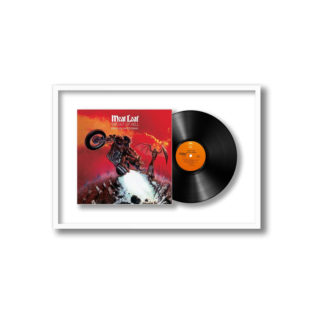 Meat Loaf - Bat Out of Hell - Framed Vinyl Record